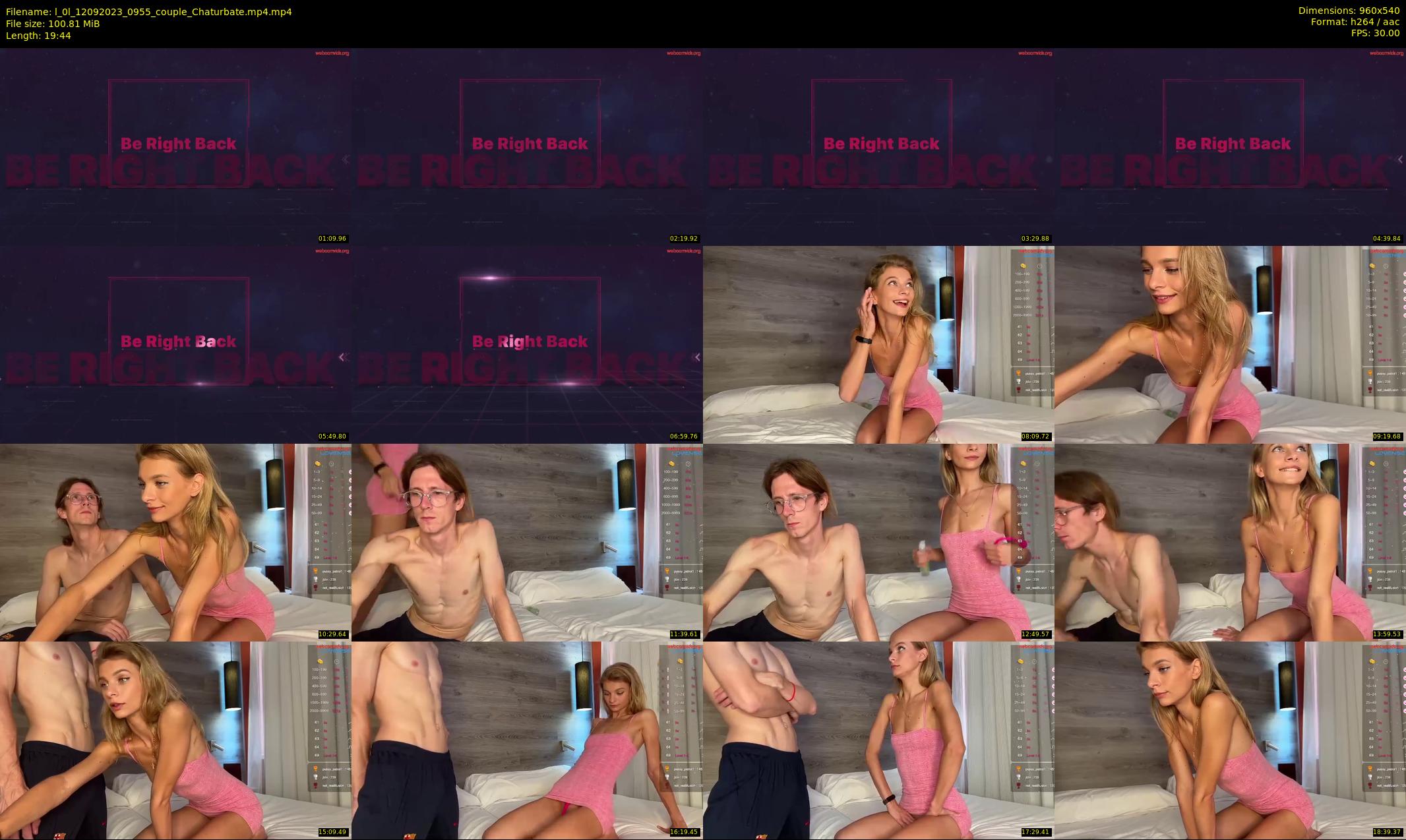 l_0l — 20 minute Chaturbate couple cam show recording, 480p, Sep 12, 2023