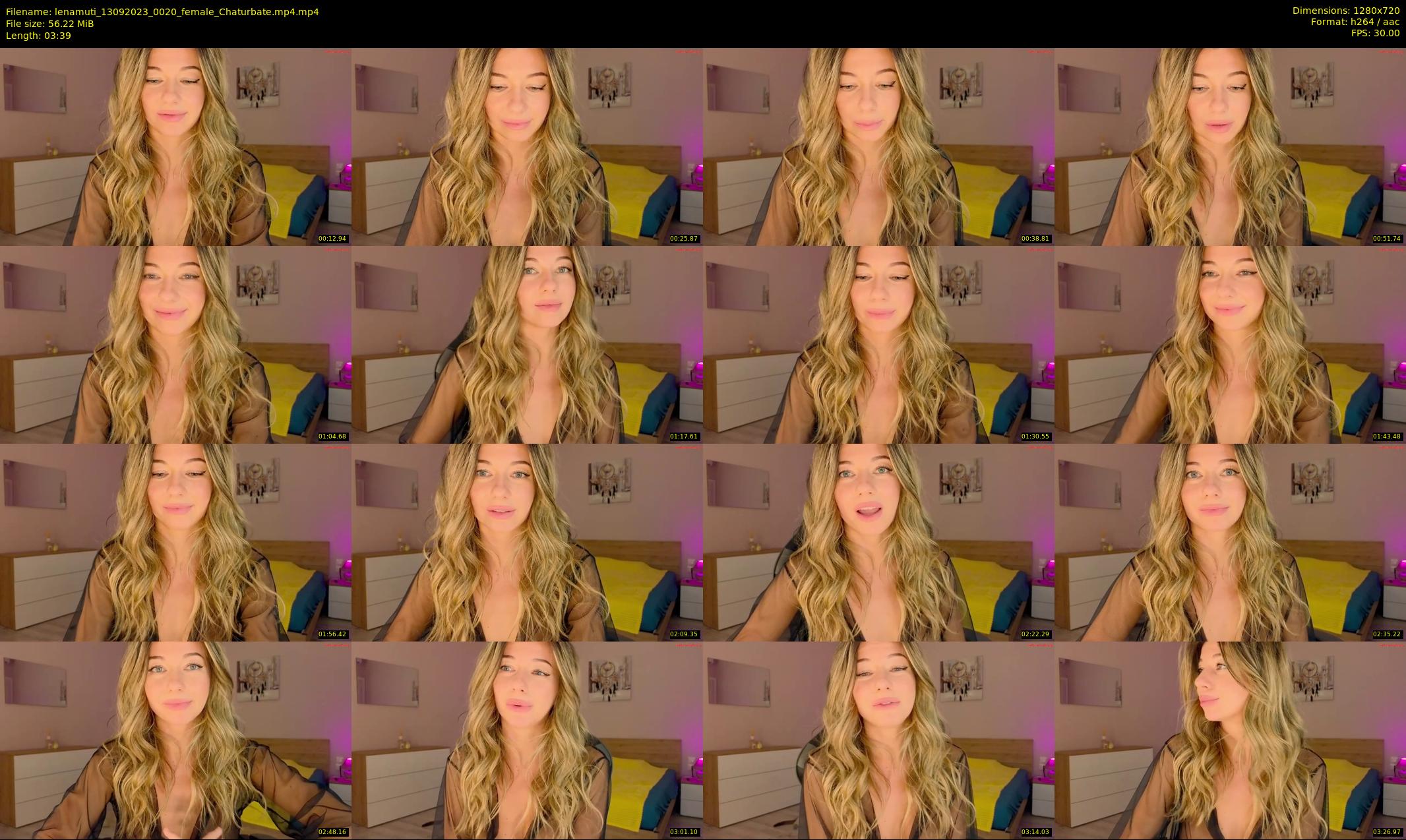 lenamuti — 4 minute Chaturbate female cam show recording, 720p, Sep 13, 2023