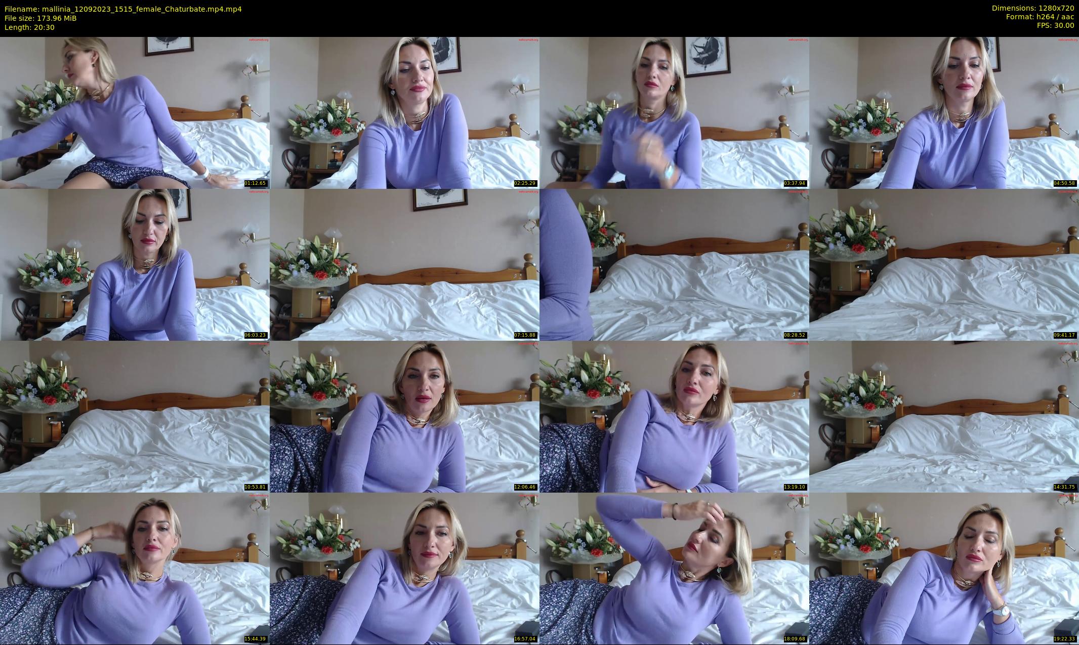 mallinia — 21 minute Chaturbate female cam show recording, 720p, Sep 12, 2023