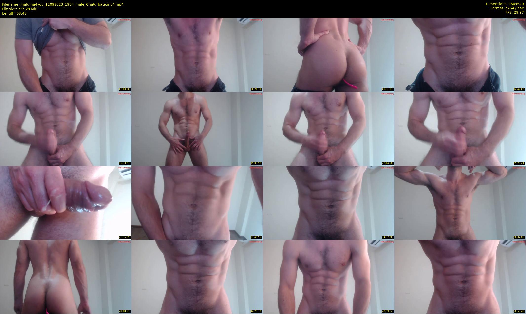 maluma4you — 54 minute Chaturbate male cam show recording, 480p, Sep 12, 2023