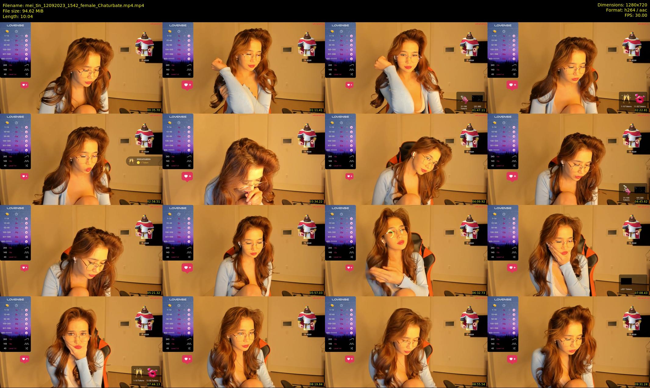 mei_tin — 11 minute Chaturbate female cam show recording, 720p, Sep 12, 2023