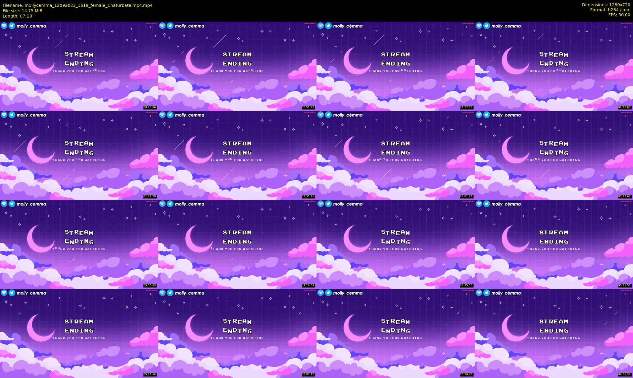 mollycemma — 8 minute Chaturbate female cam show recording, 720p, Sep 12, 2023