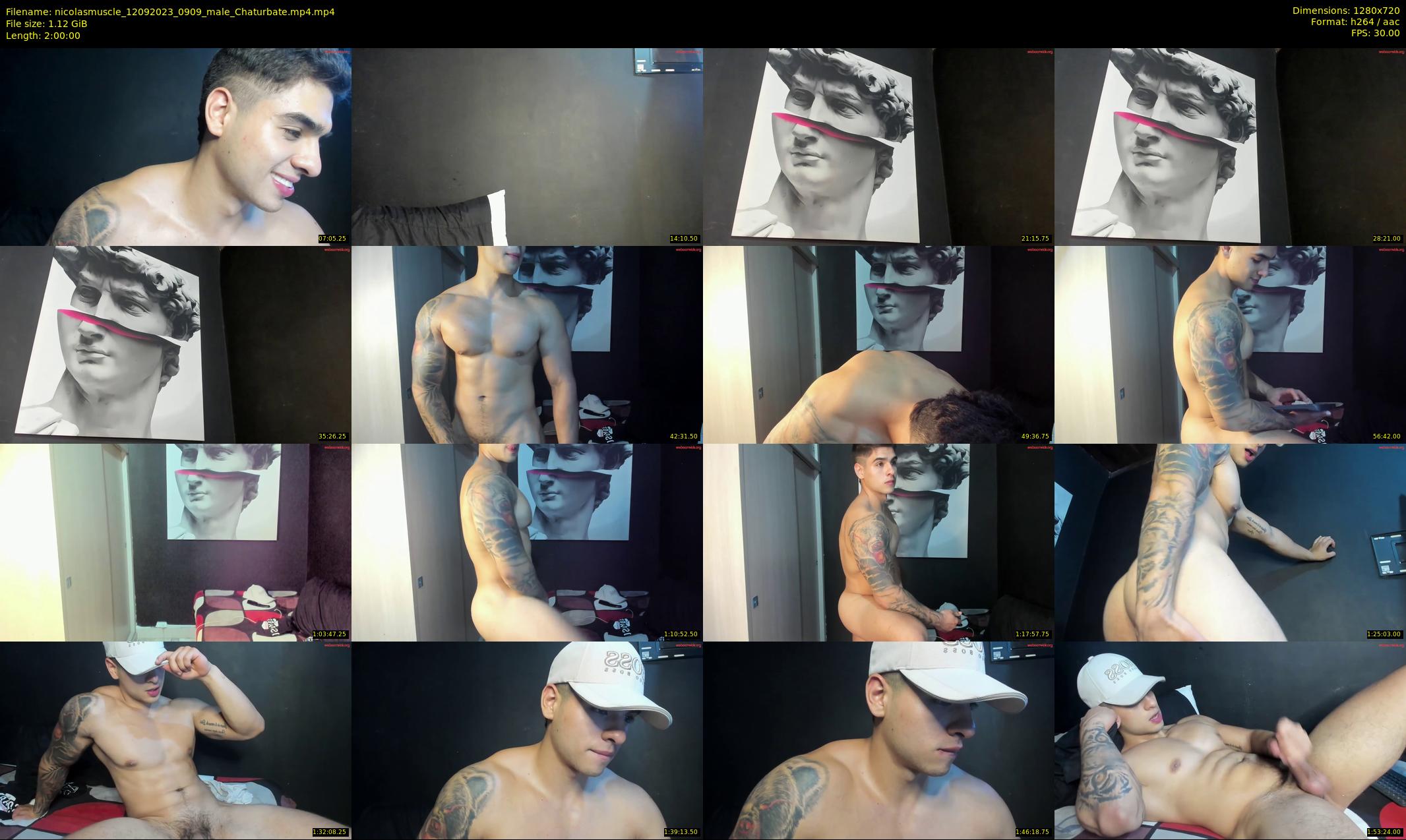 nicolasmuscle — 120 minute Chaturbate male cam show recording, 720p, Sep 12, 2023