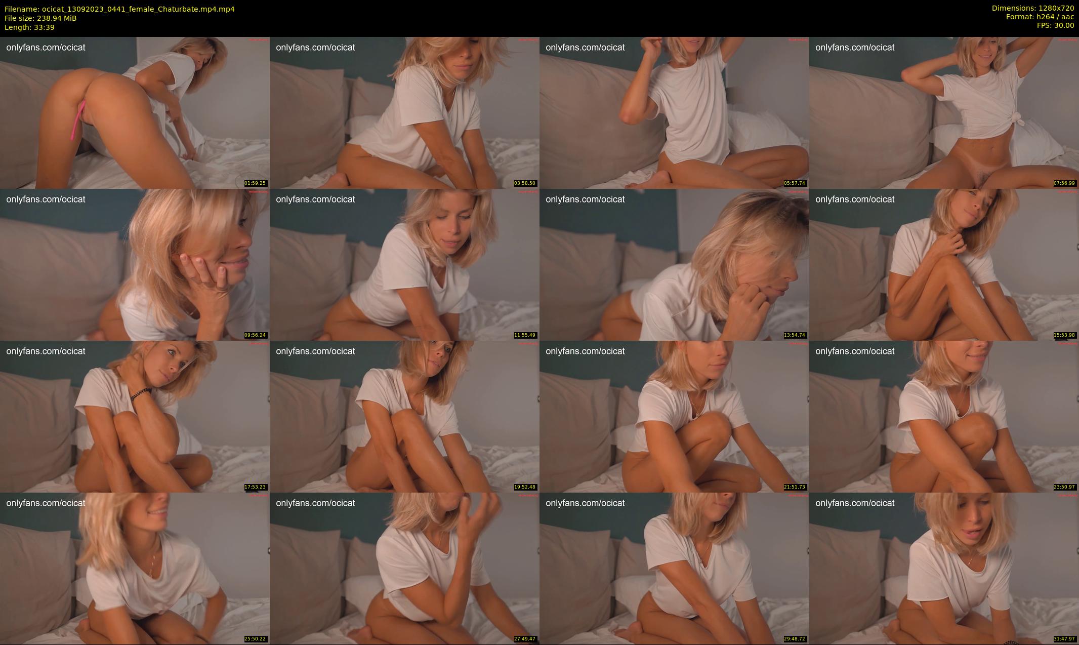 ocicat — 34 minute Chaturbate female cam show recording, 720p, Sep 13, 2023