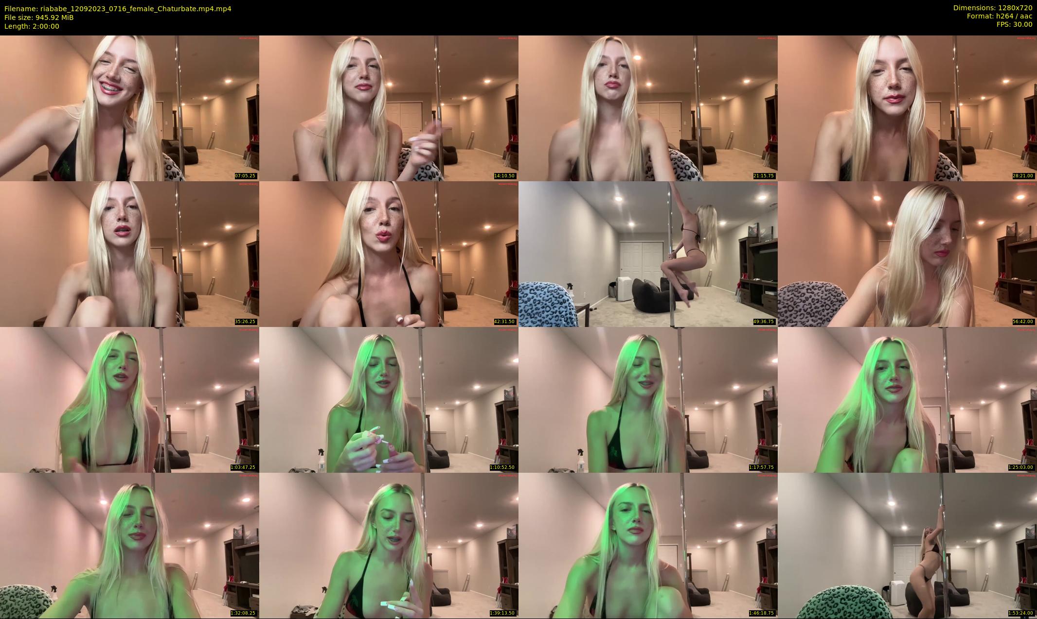 riababe — 120 minute Chaturbate female cam show recording, 720p, Sep 12, 2023