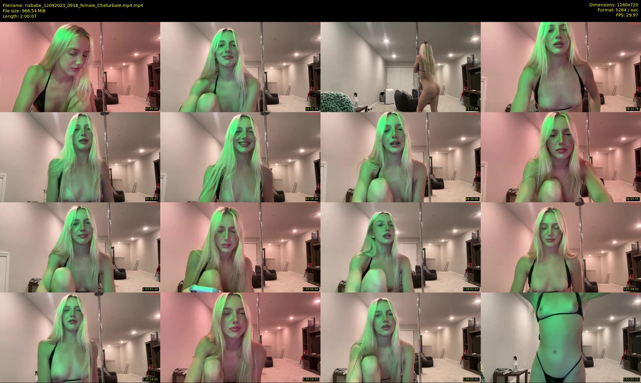 riababe — 121 minute Chaturbate female cam show recording, 720p, Sep 12, 2023
