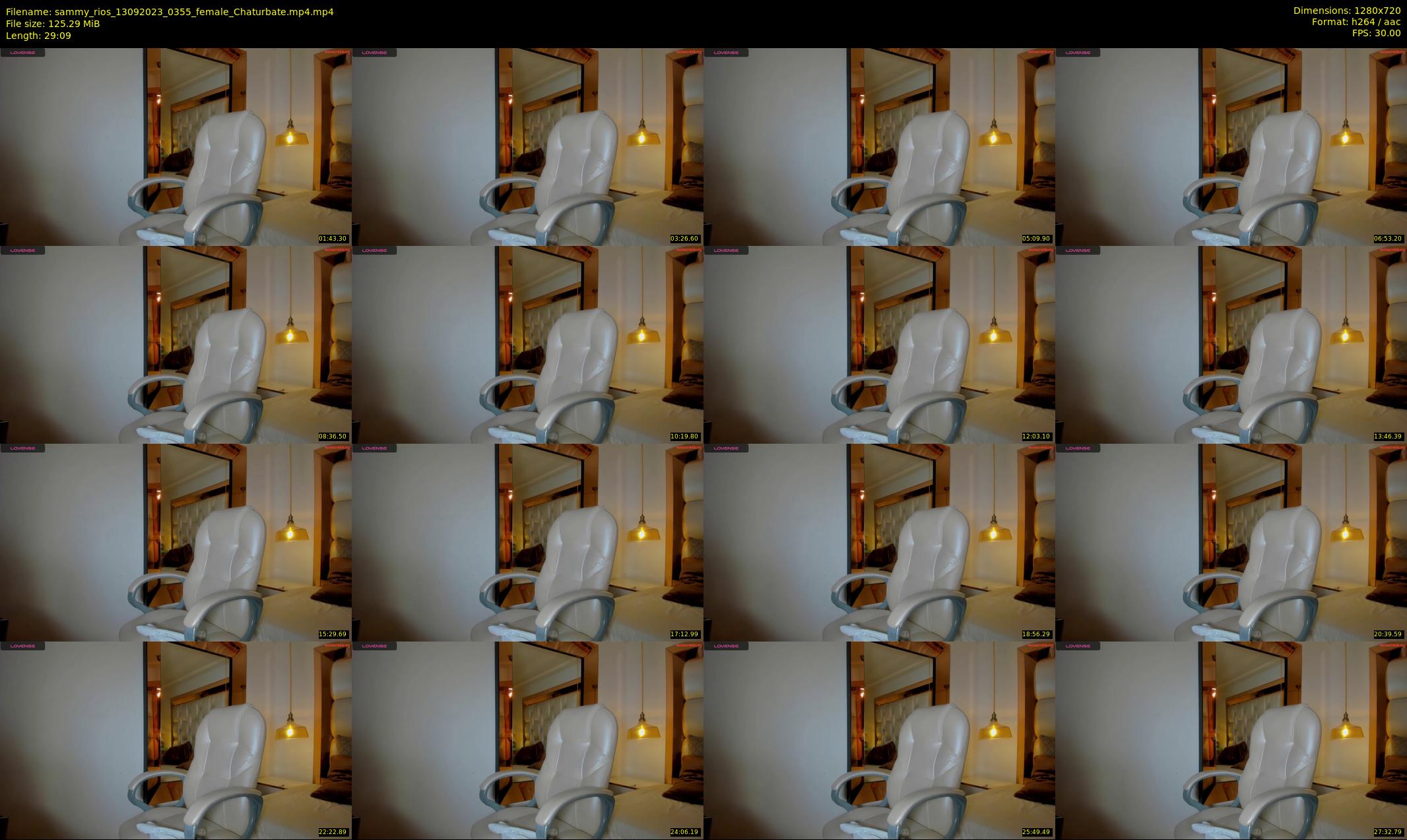sammy_rios — 30 minute Chaturbate female cam show recording, 720p, Sep 13, 2023