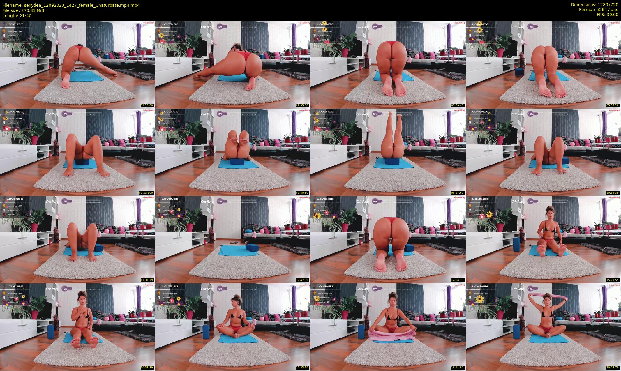 sexydea — 22 minute Chaturbate female cam show recording, 720p, Sep 12, 2023