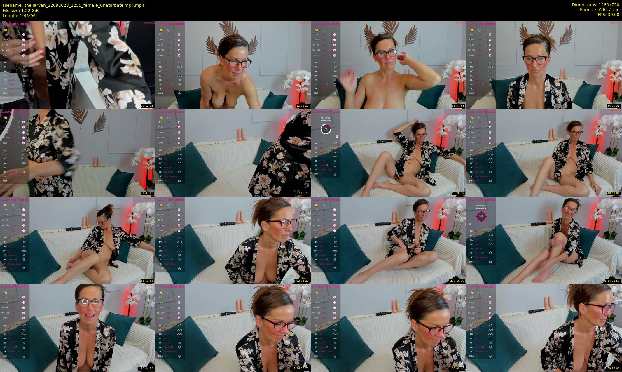 sheilaryan — 106 minute Chaturbate female cam show recording, 720p, Sep 12, 2023