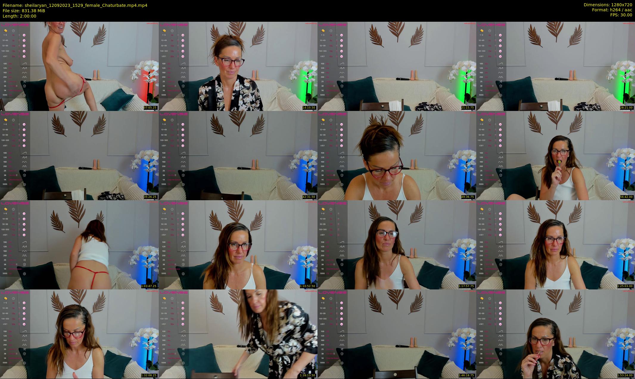 sheilaryan — 120 minute Chaturbate female cam show recording, 720p, Sep 12, 2023