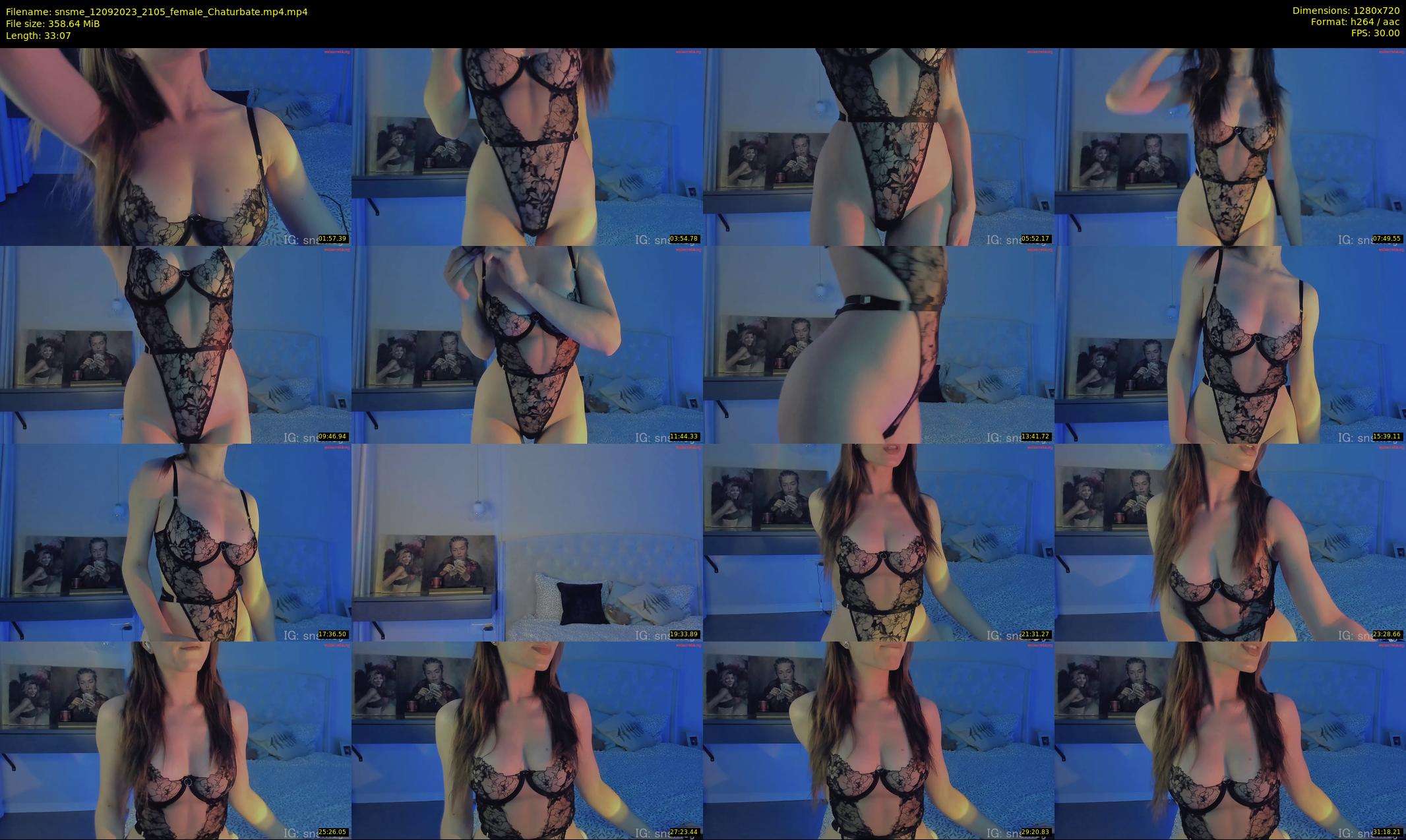 snsme — 34 minute Chaturbate female cam show recording, 720p, Sep 12, 2023