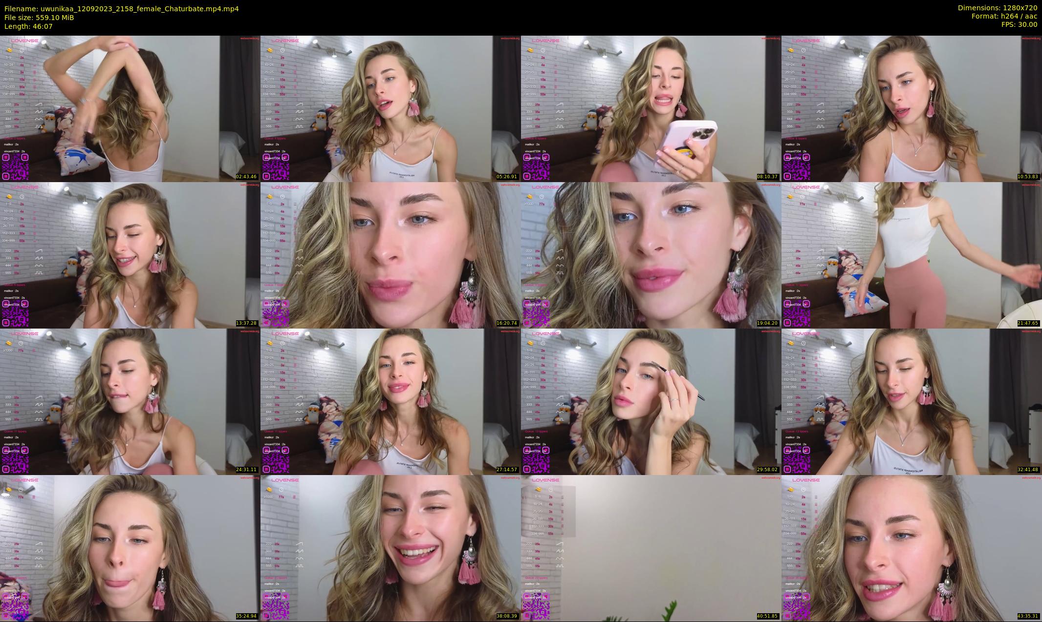 uwunikaa — 47 minute Chaturbate female cam show recording, 720p, Sep 12, 2023