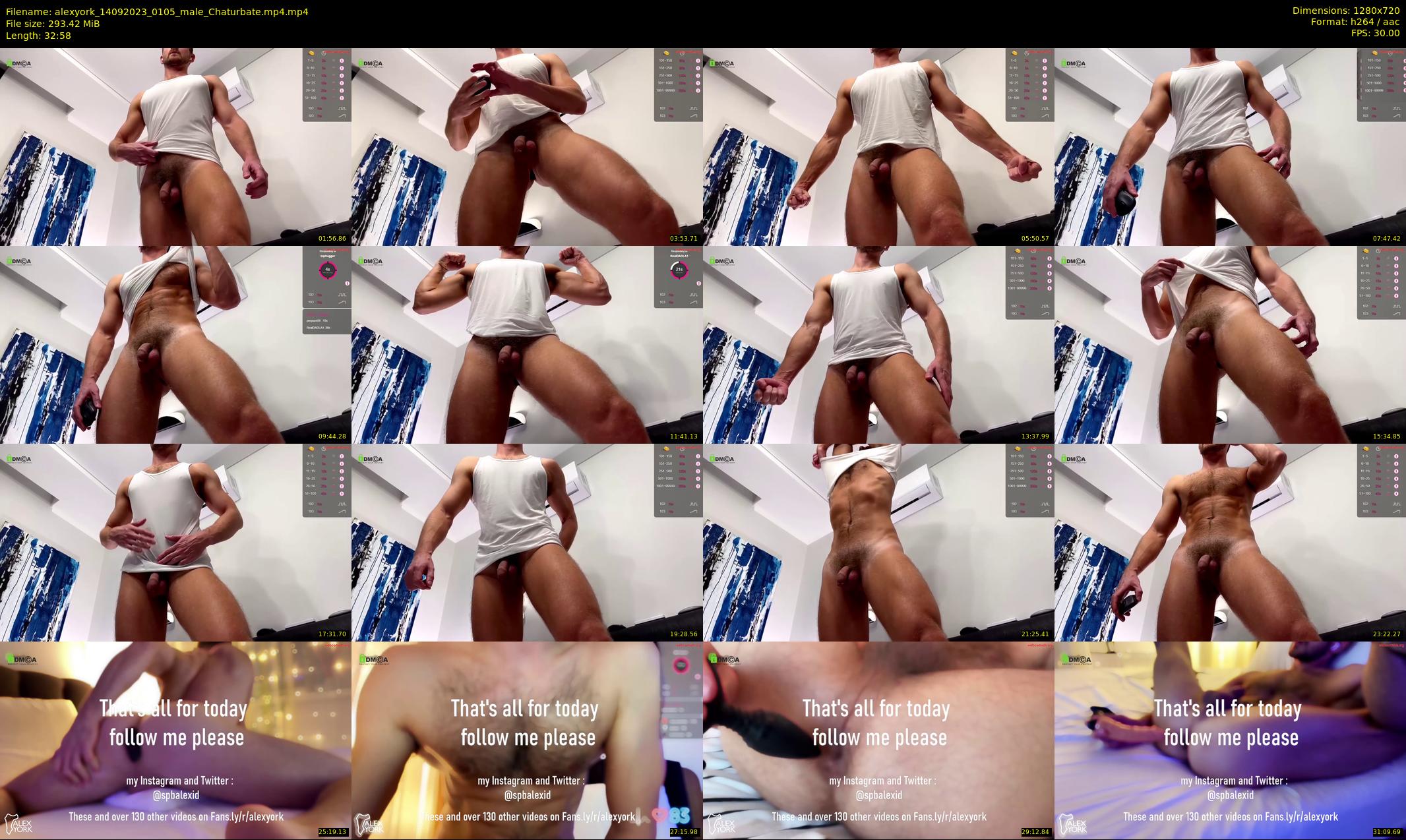 alexyork — 33 minute Chaturbate male cam show recording, 720p, Sep 14, 2023