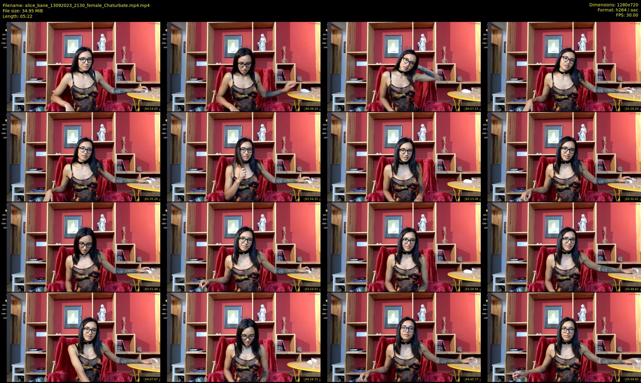 alice_bane — 6 minute Chaturbate female cam show recording, 720p, Sep 13, 2023