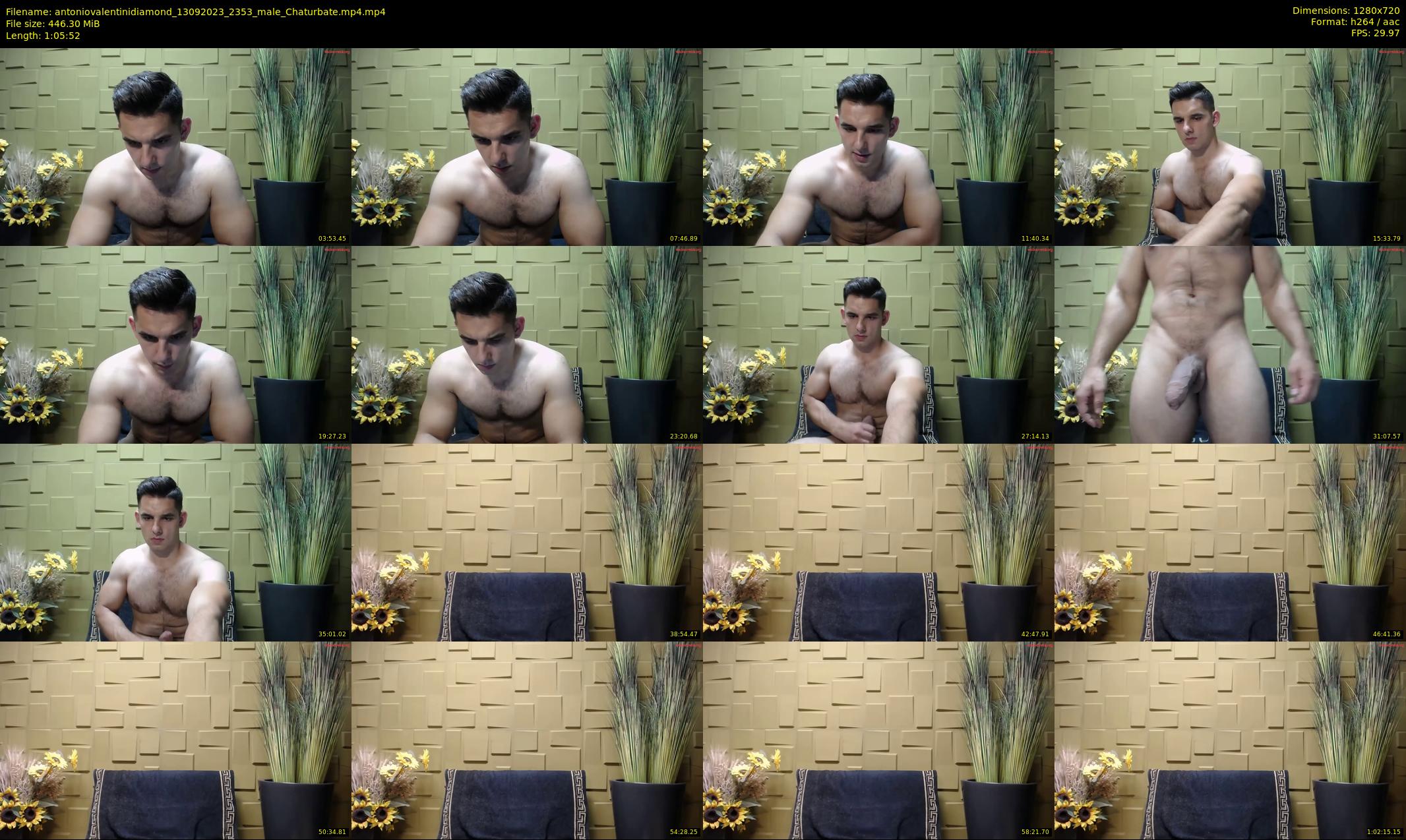 antoniovalentinidiamond — 66 minute Chaturbate male cam show recording, 720p, Sep 13, 2023