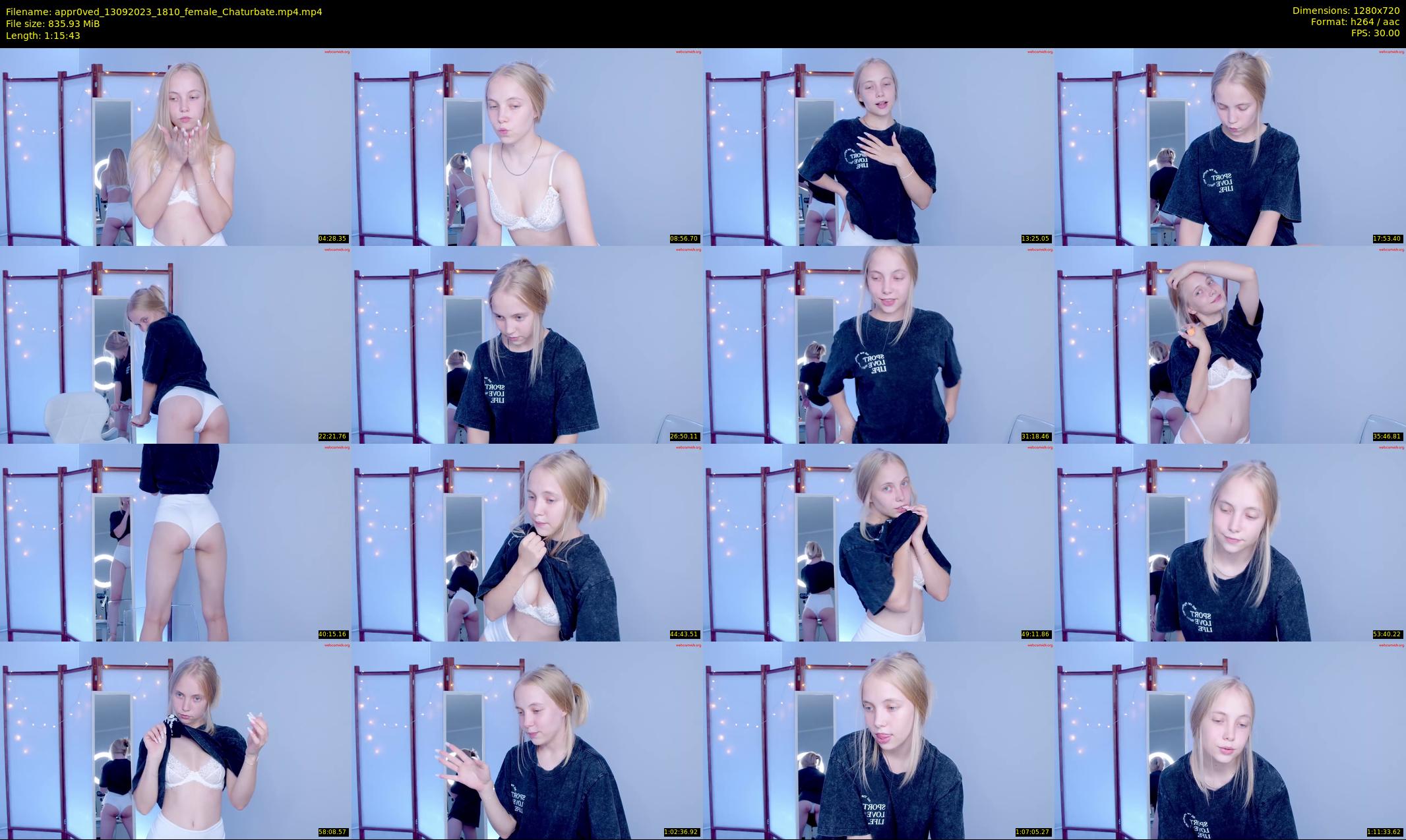 appr0ved — 76 minute Chaturbate female cam show recording, 720p, Sep 13, 2023