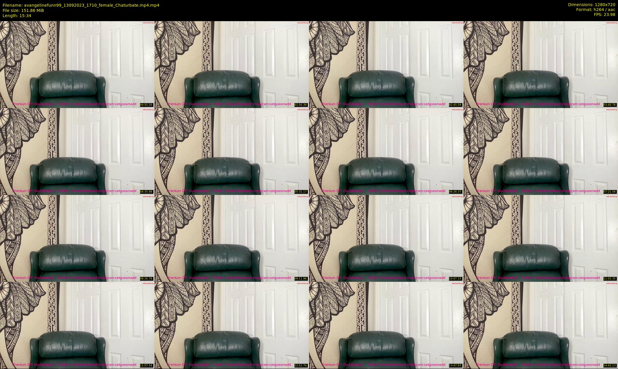 avangelinefunn99 — 16 minute Chaturbate female cam show recording, 720p, Sep 13, 2023
