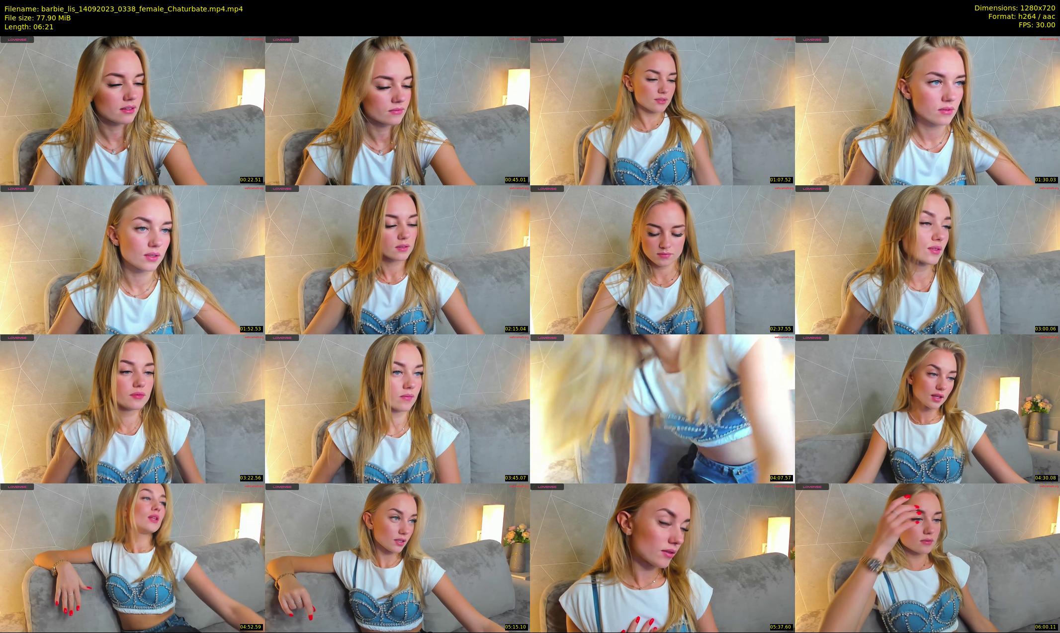 barbie_lis — 7 minute Chaturbate female cam show recording, 720p, Sep 14, 2023