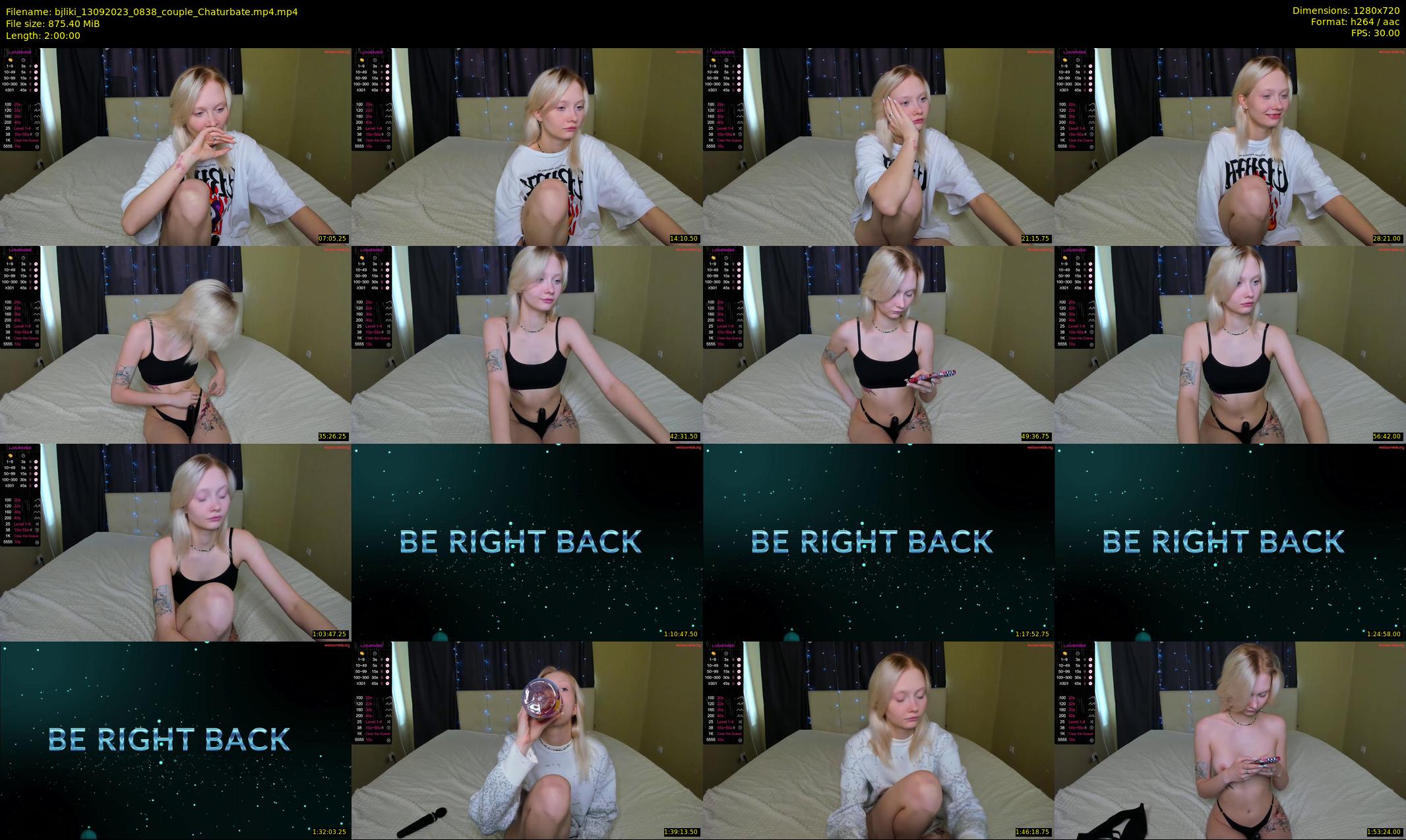 bjliki — 120 minute Chaturbate couple cam show recording, 720p, Sep 13, 2023