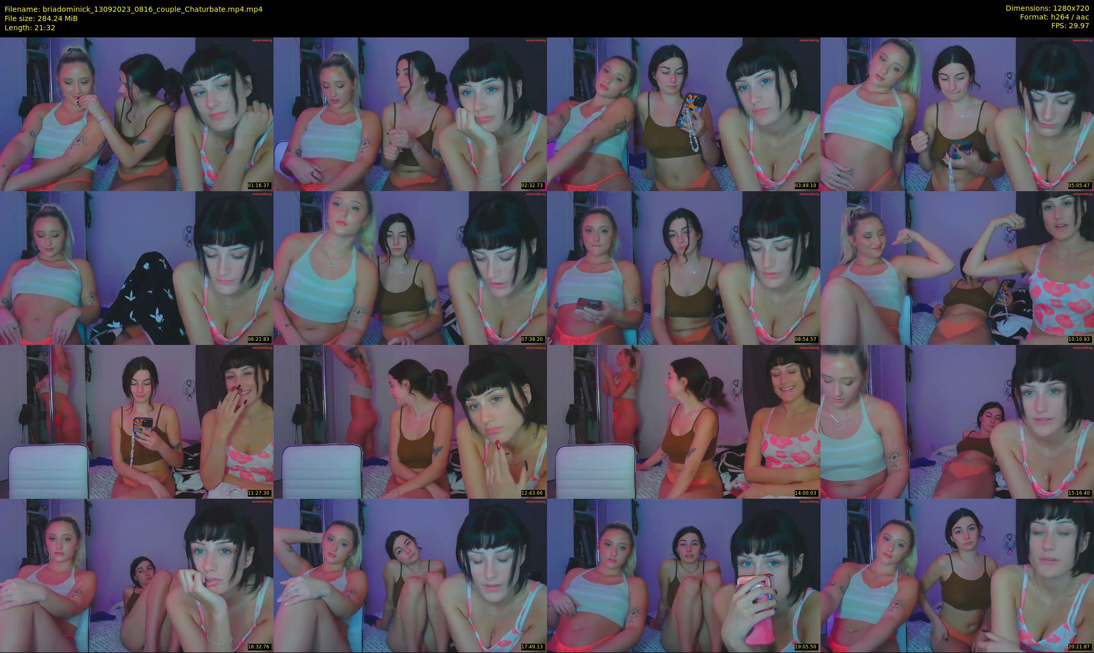 briadominick — 22 minute Chaturbate couple cam show recording, 720p, Sep 13, 2023