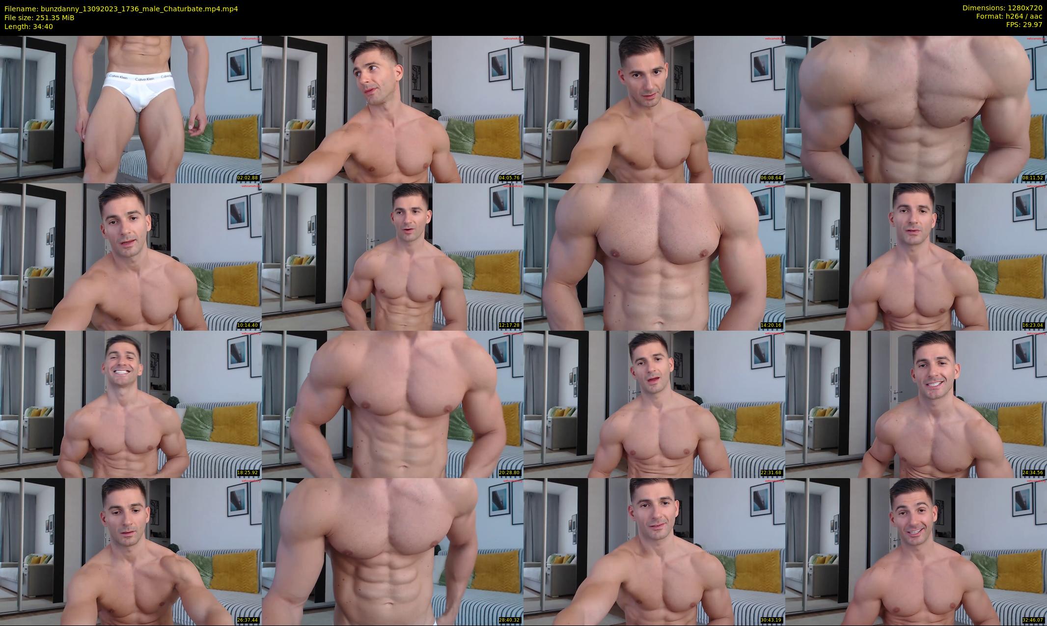 bunzdanny — 35 minute Chaturbate male cam show recording, 720p, Sep 13, 2023