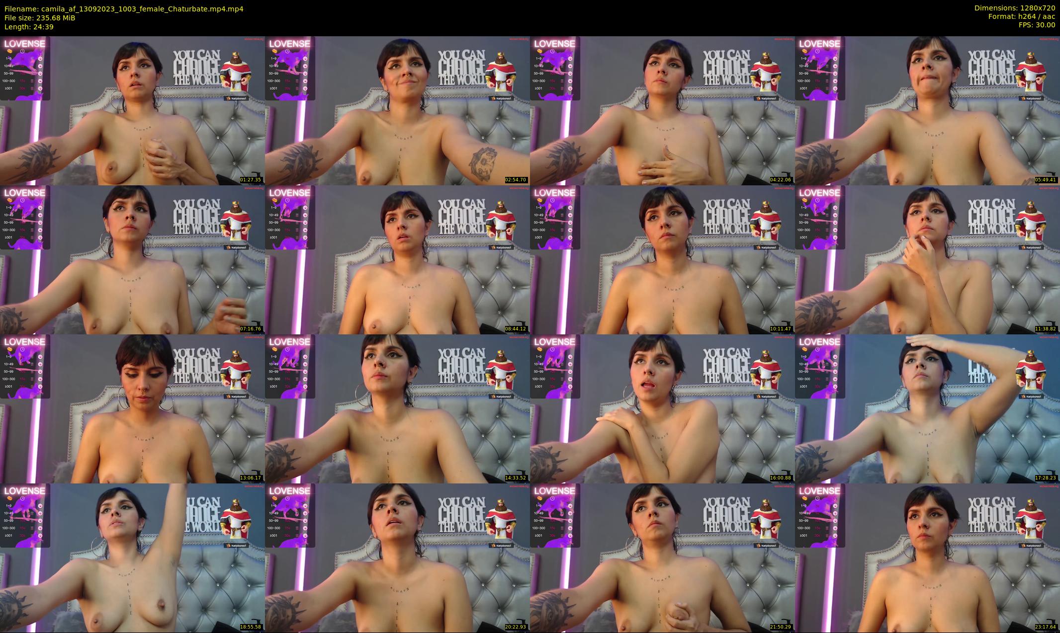 camila_af — 25 minute Chaturbate female cam show recording, 720p, Sep 13, 2023