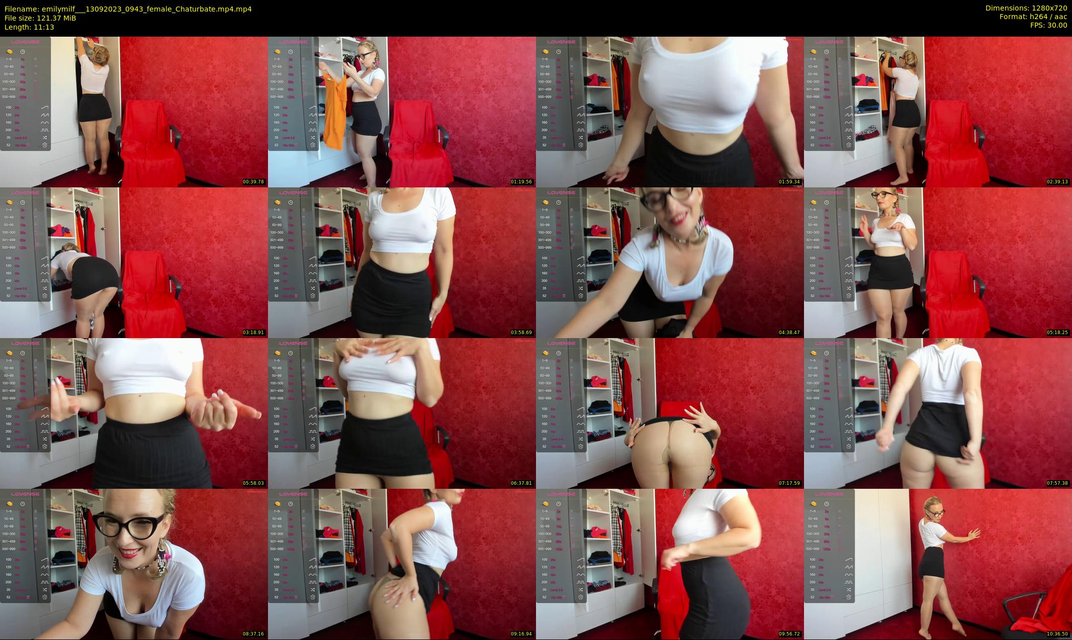 emilymilf__ — 12 minute Chaturbate female cam show recording, 720p, Sep 13, 2023
