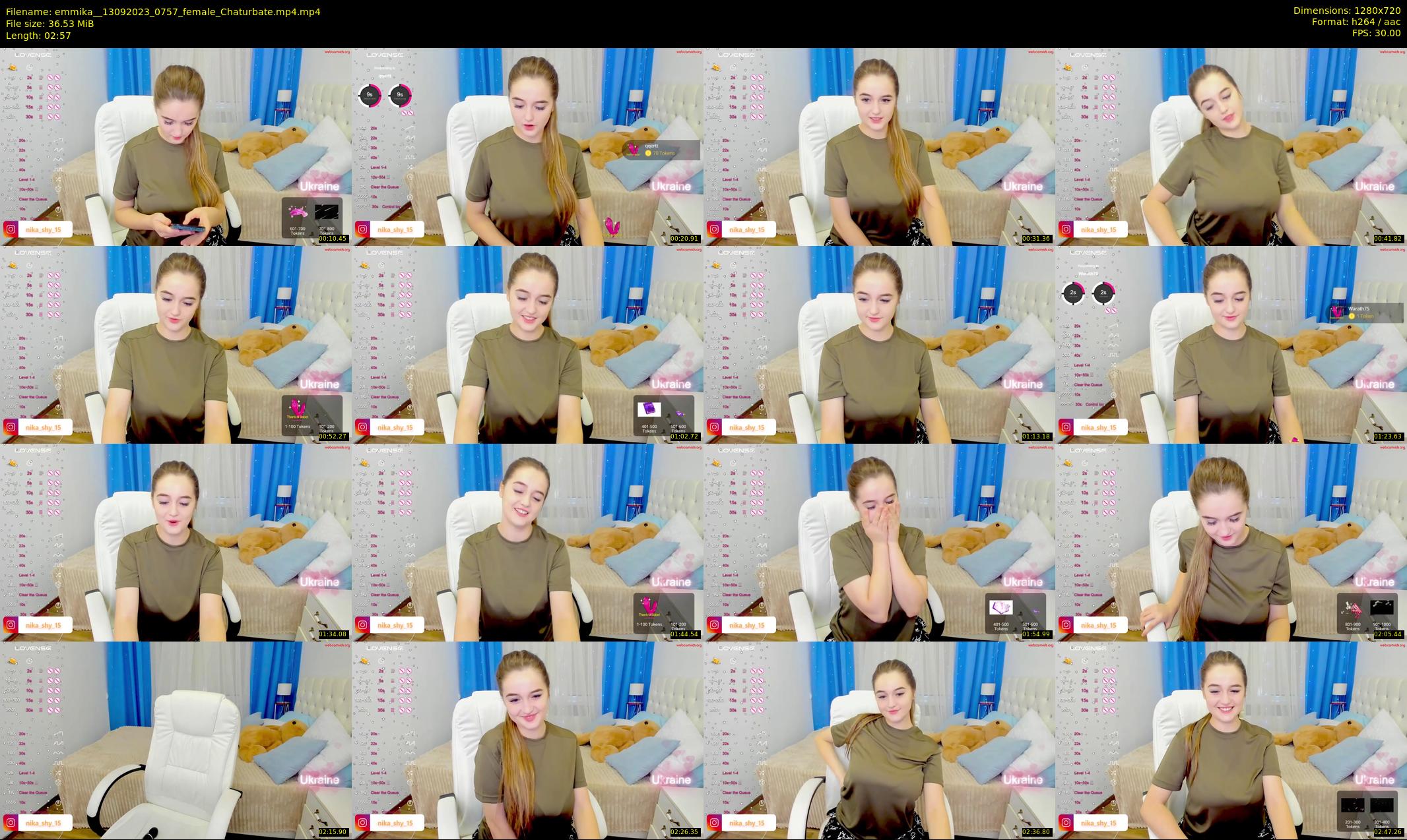 emmika_ — 3 minute Chaturbate female cam show recording, 720p, Sep 13, 2023