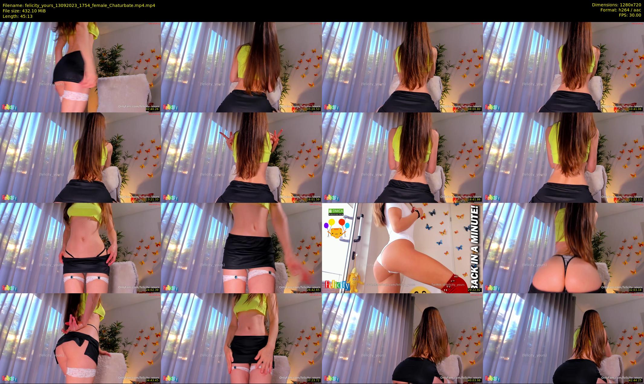felicity_yours — 46 minute Chaturbate female cam show recording, 720p, Sep 13, 2023