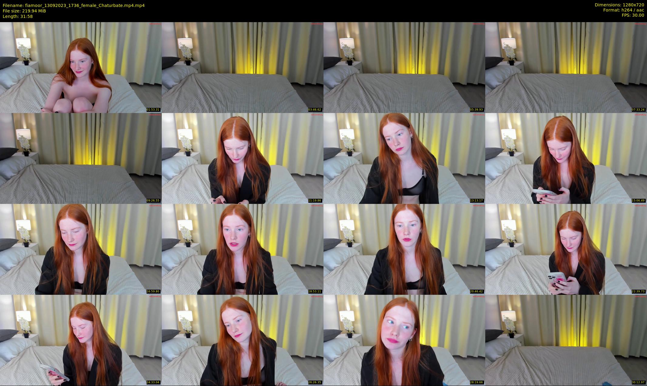 fiamoor — 32 minute Chaturbate female cam show recording, 720p, Sep 13, 2023