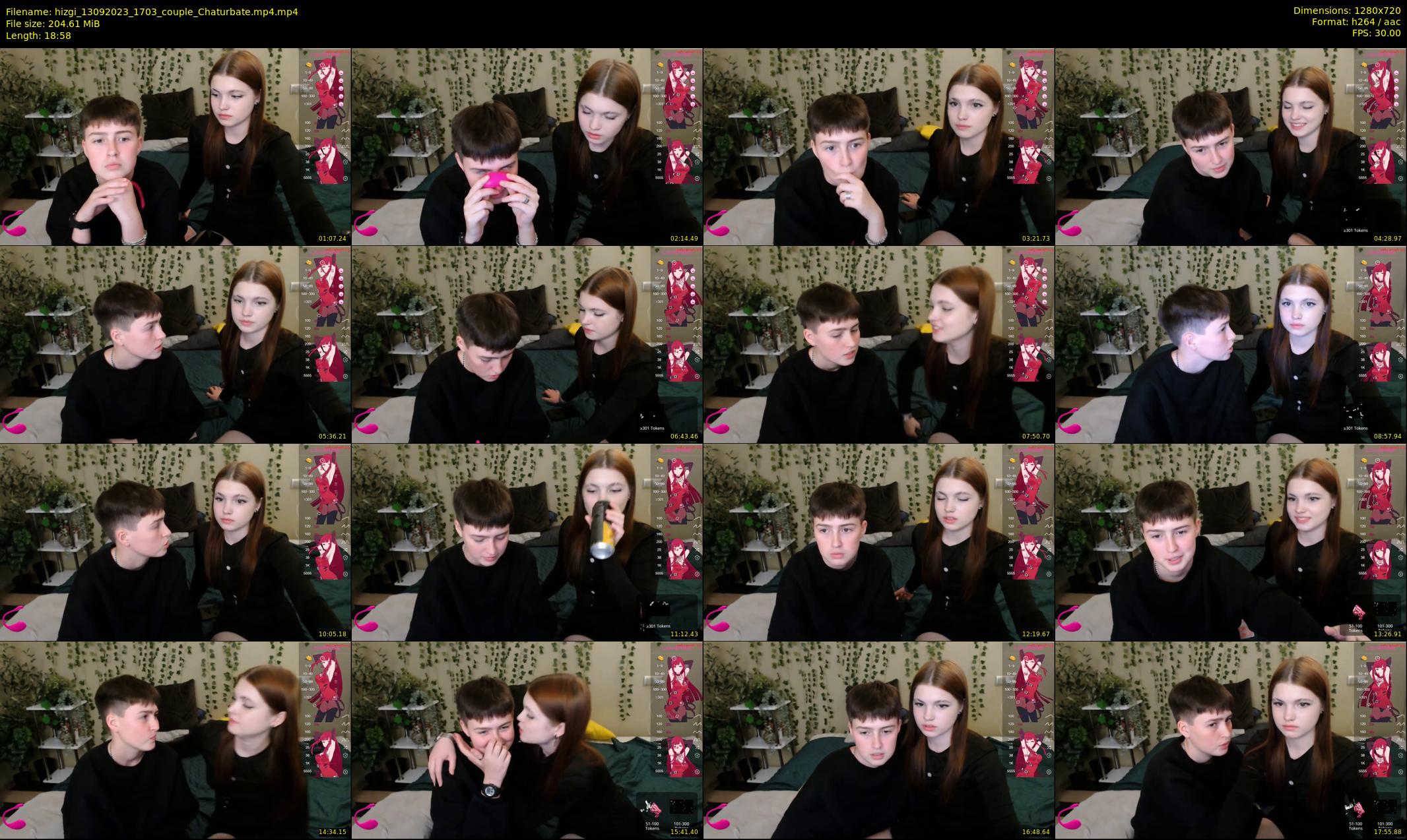 hizgi — 19 minute Chaturbate couple cam show recording, 720p, Sep 13, 2023