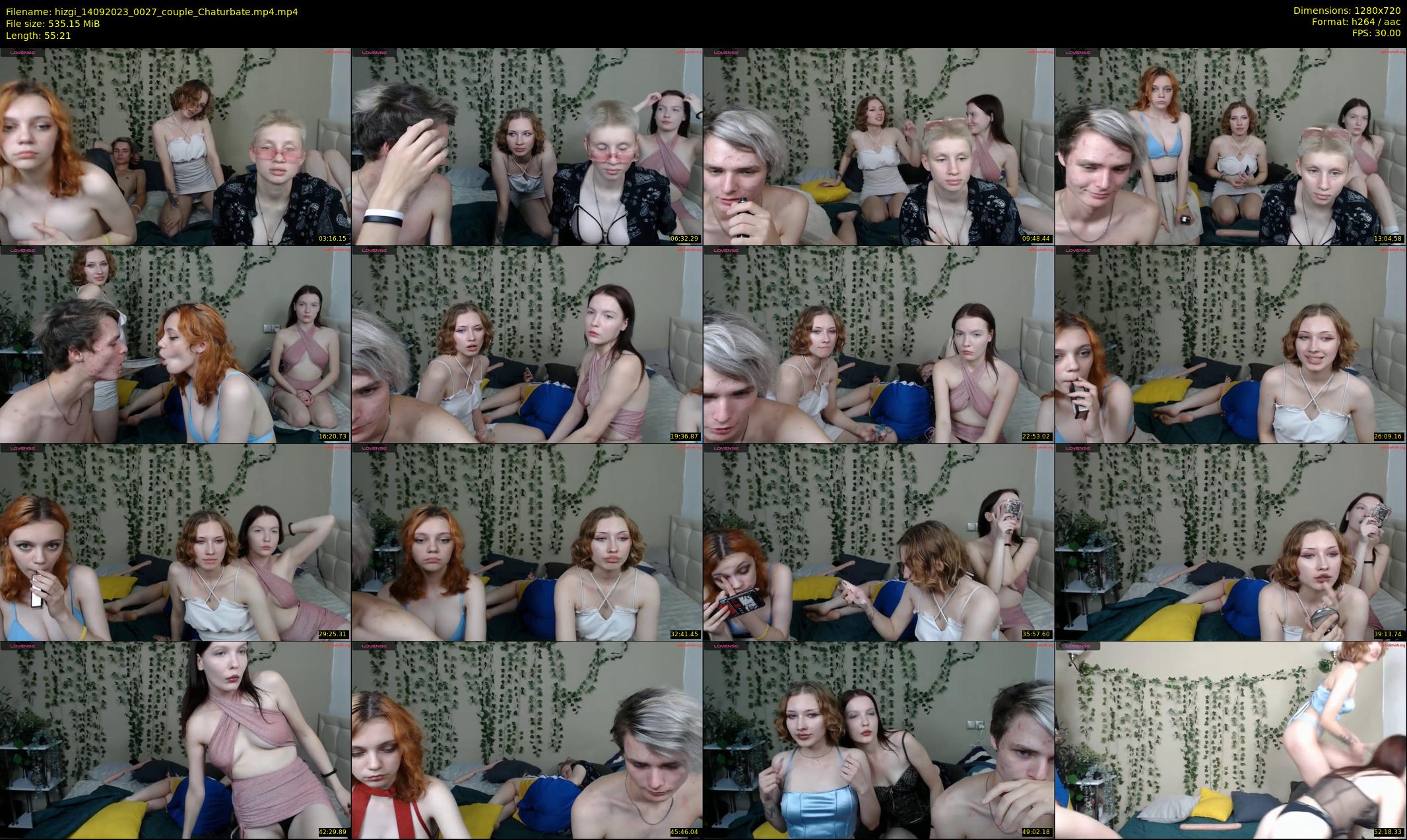 hizgi — 56 minute Chaturbate couple cam show recording, 720p, Sep 14, 2023