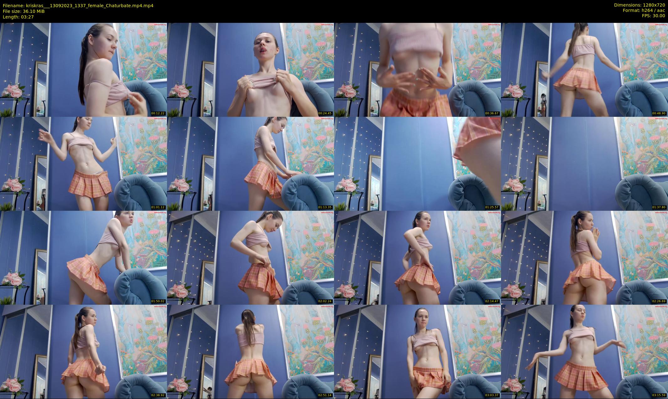 kriskras__ — 4 minute Chaturbate female cam show recording, 720p, Sep 13, 2023