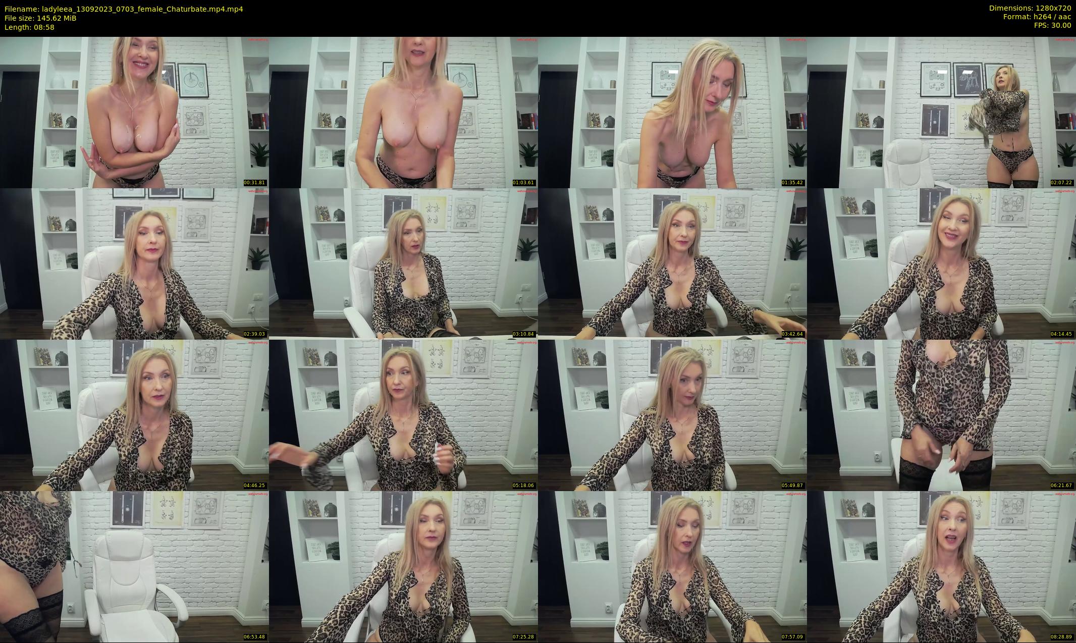 ladyleea — 9 minute Chaturbate female cam show recording, 720p, Sep 13, 2023
