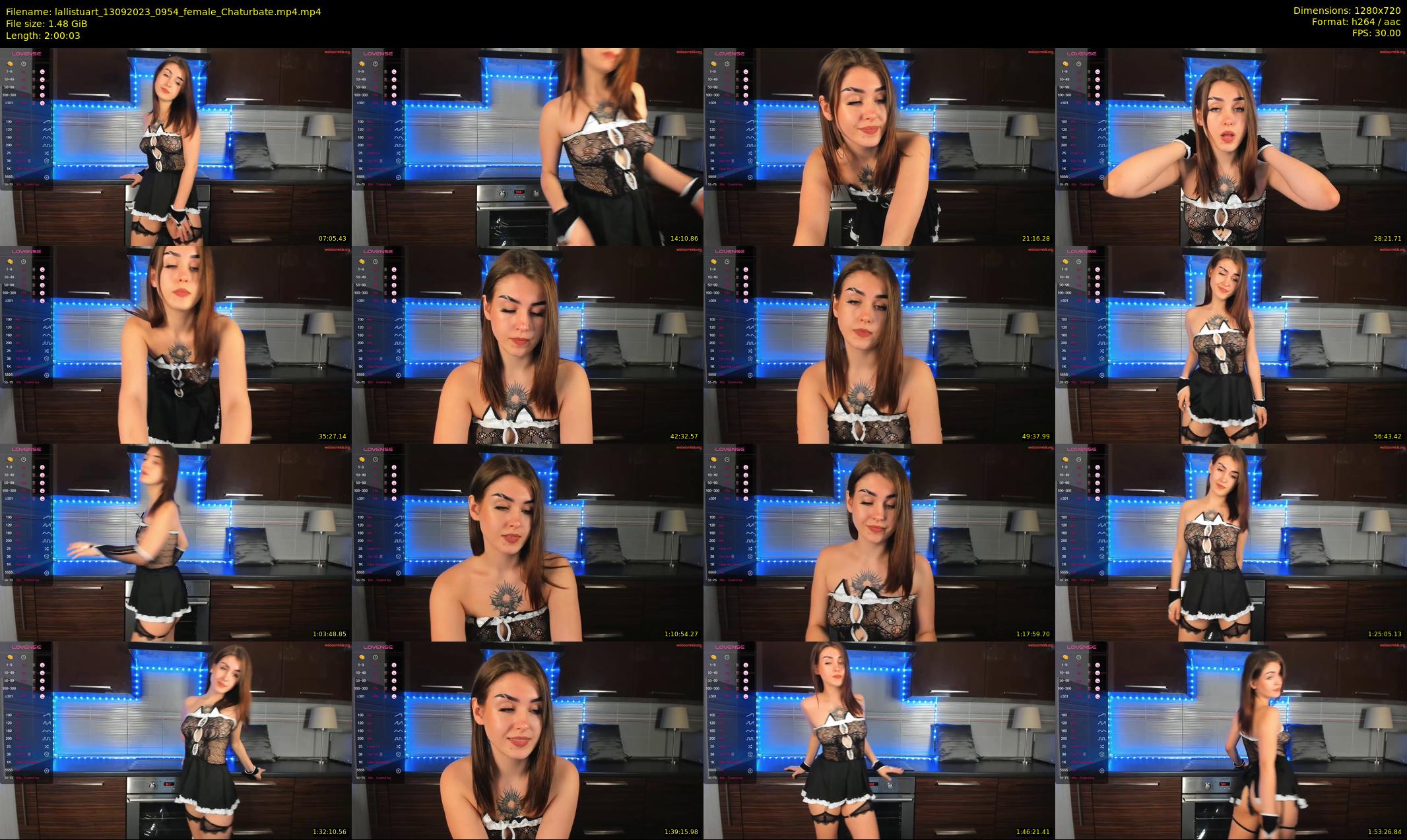lallistuart — 121 minute Chaturbate female cam show recording, 720p, Sep 13, 2023
