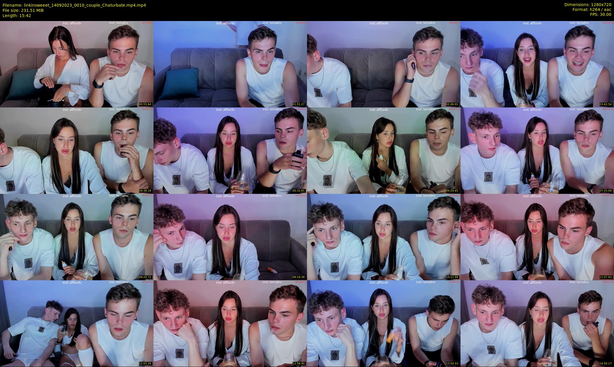 linkinsweeet — 16 minute Chaturbate couple cam show recording, 720p, Sep 14, 2023