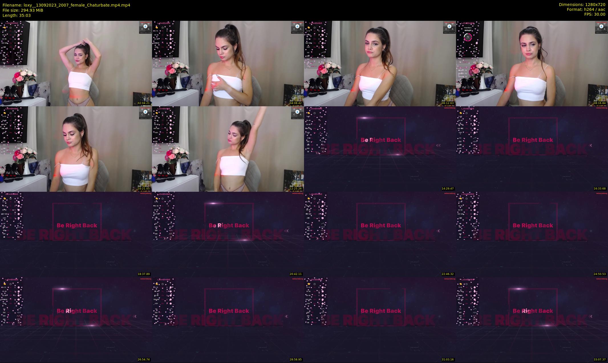 loxy_ — 36 minute Chaturbate female cam show recording, 720p, Sep 13, 2023