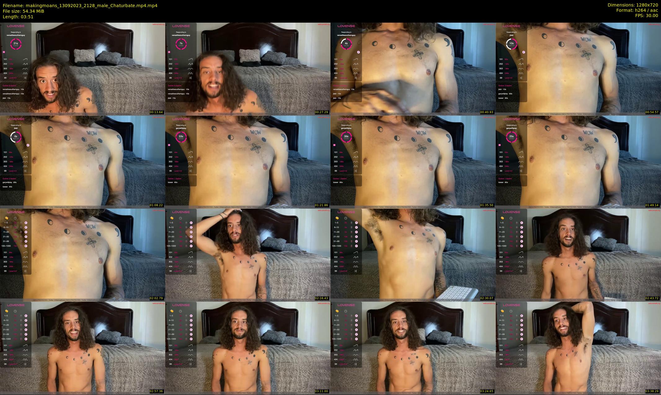 makingmoans — 4 minute Chaturbate male cam show recording, 720p, Sep 13, 2023