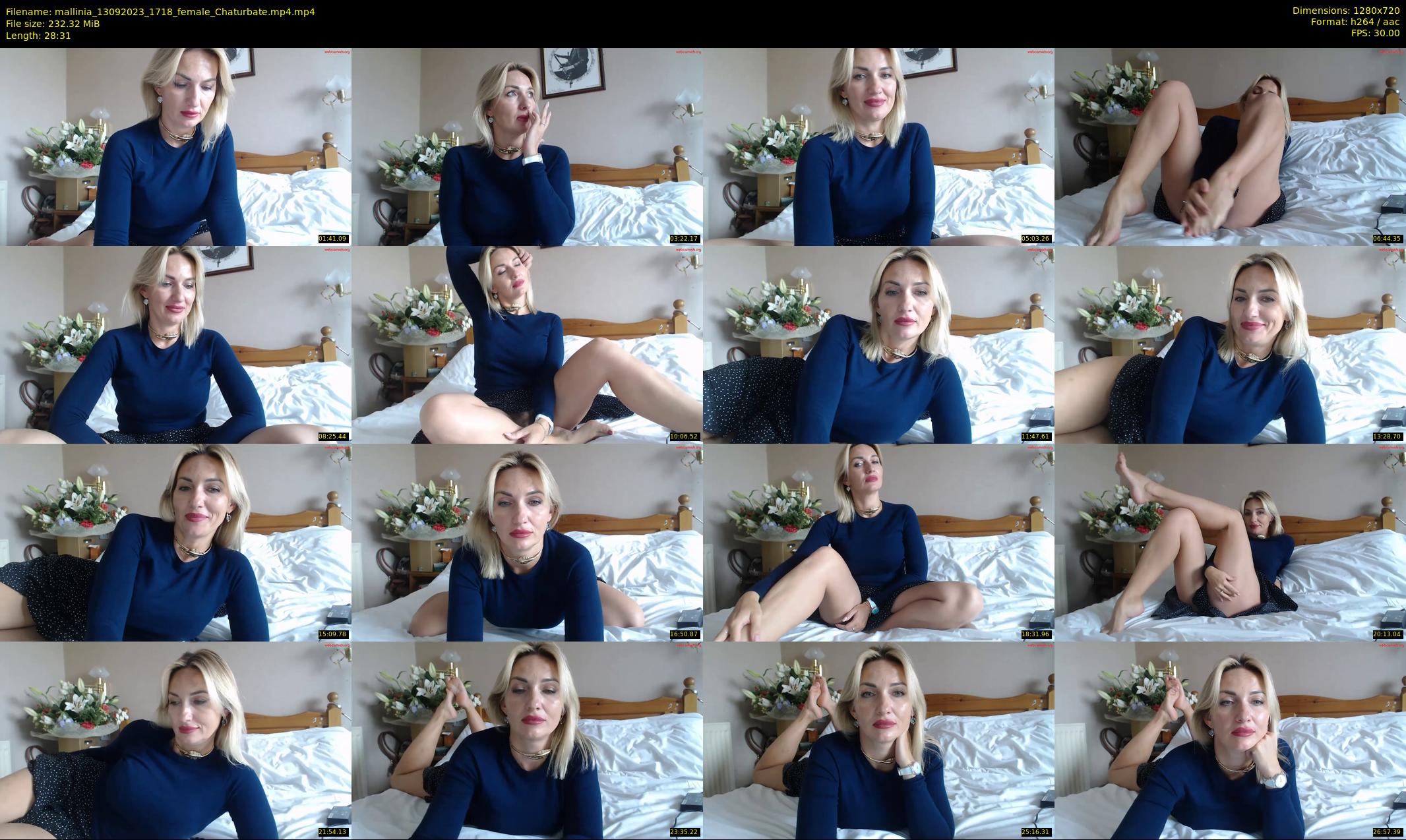 mallinia — 29 minute Chaturbate female cam show recording, 720p, Sep 13, 2023