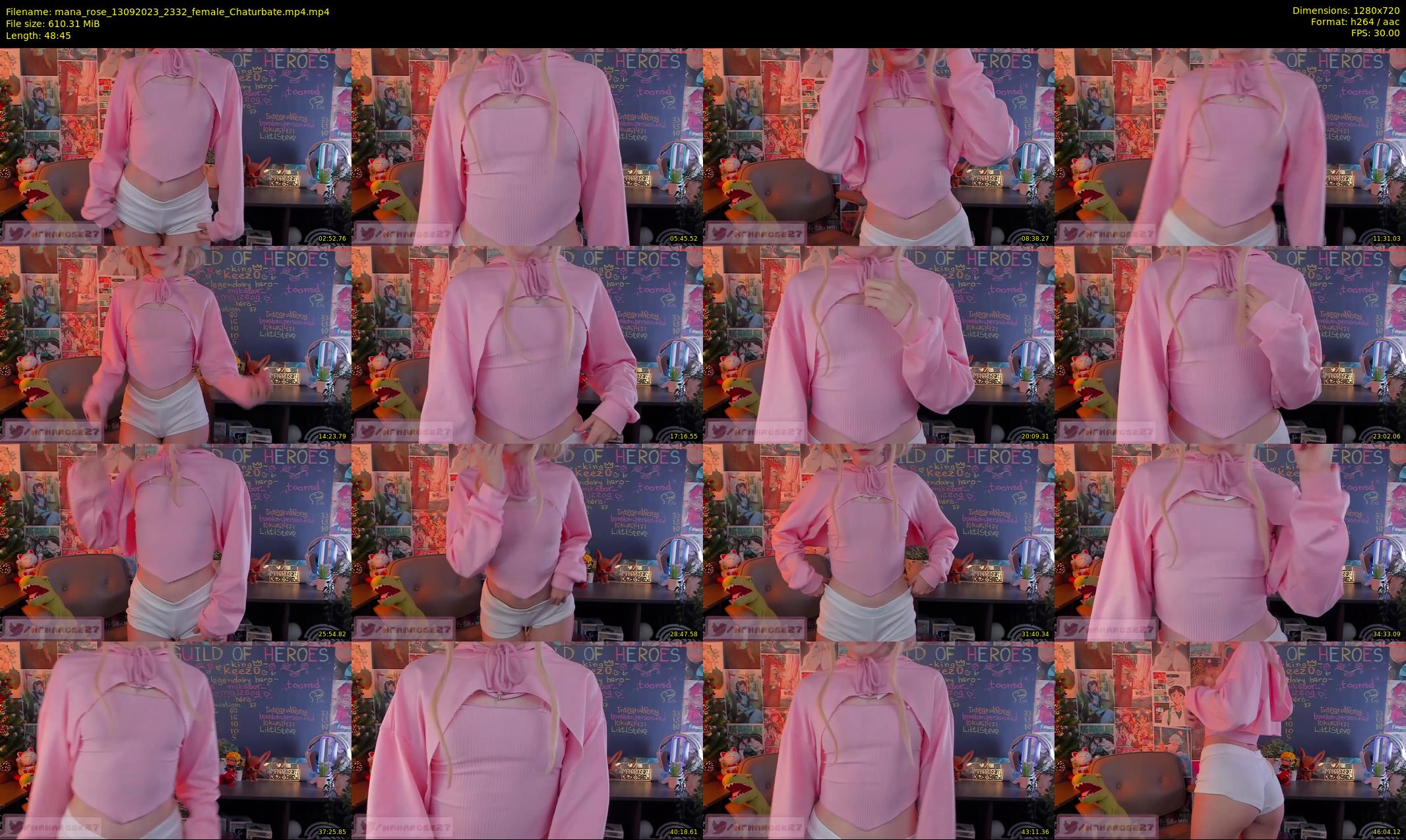 mana_rose — 49 minute Chaturbate female cam show recording, 720p, Sep 13, 2023