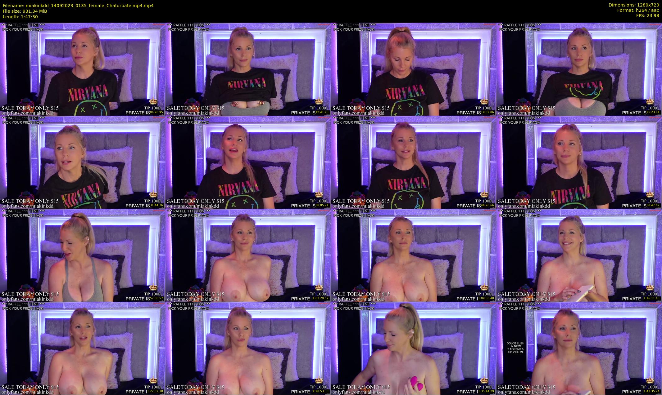 miakinkdd — 108 minute Chaturbate female cam show recording, 720p, Sep 14, 2023