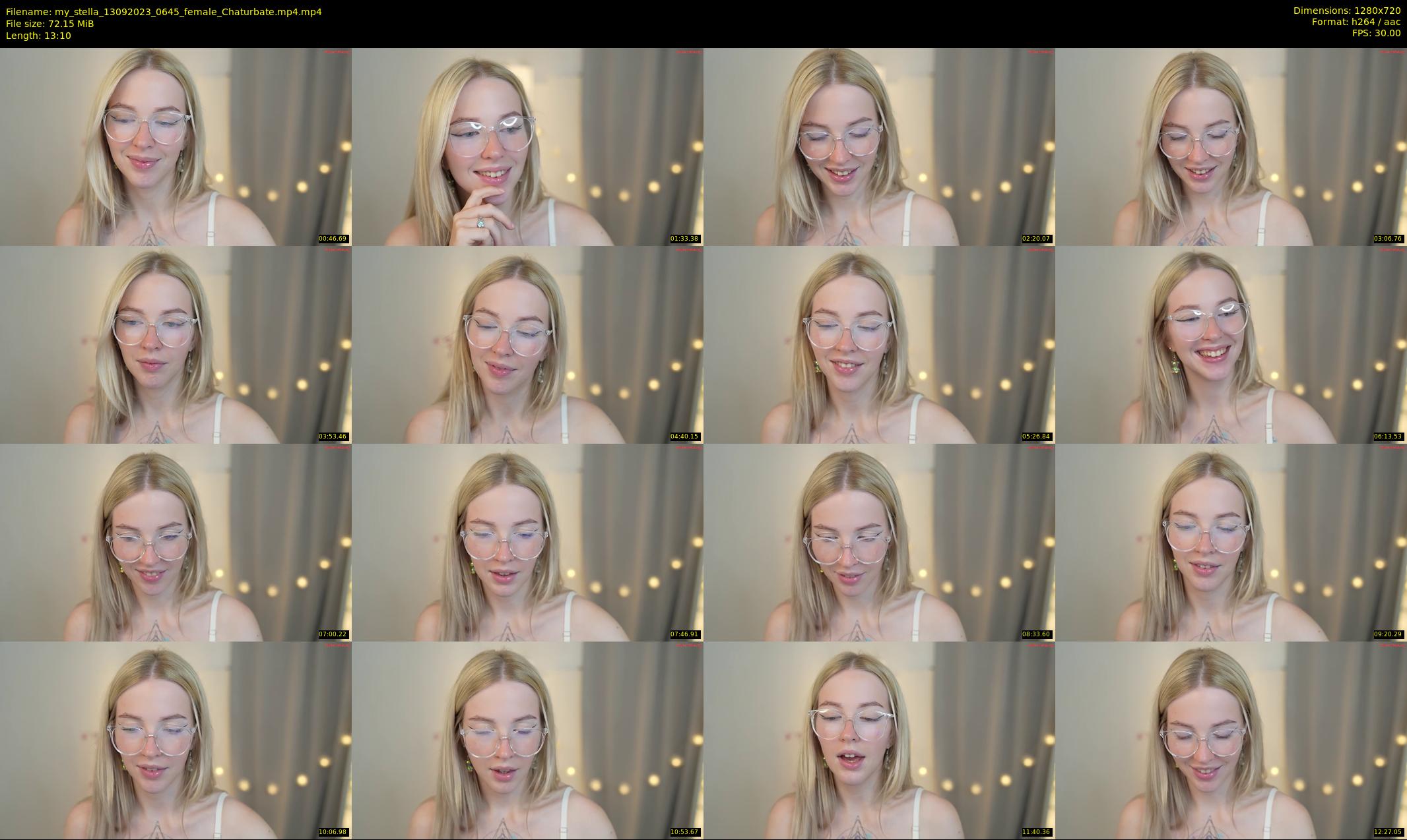 my_stella — 14 minute Chaturbate female cam show recording, 720p, Sep 13, 2023