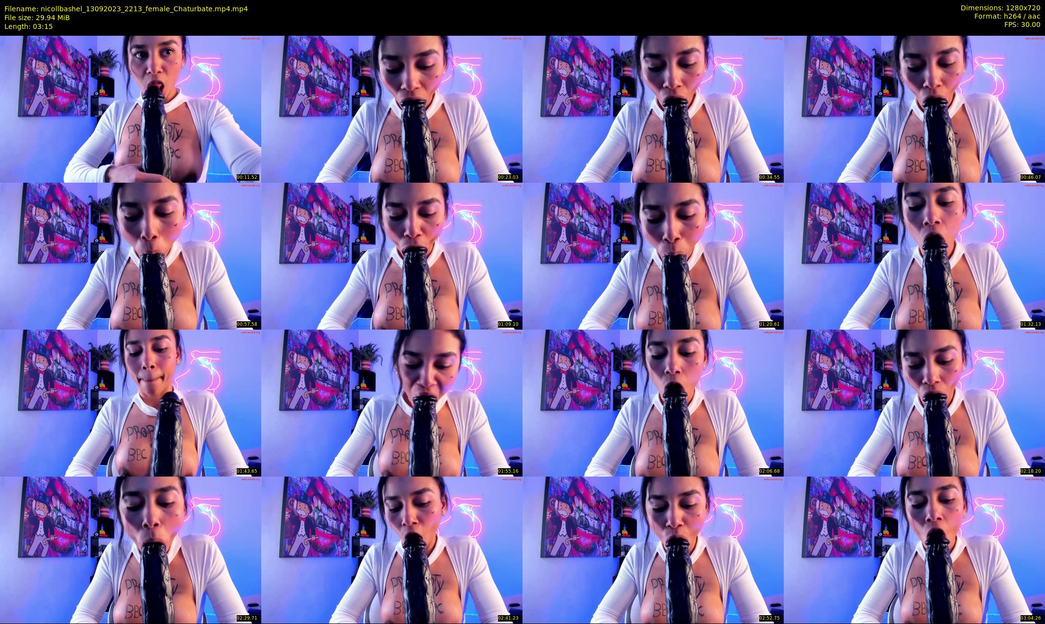 nicollbashel — 4 minute Chaturbate female cam show recording, 720p, Sep 13, 2023