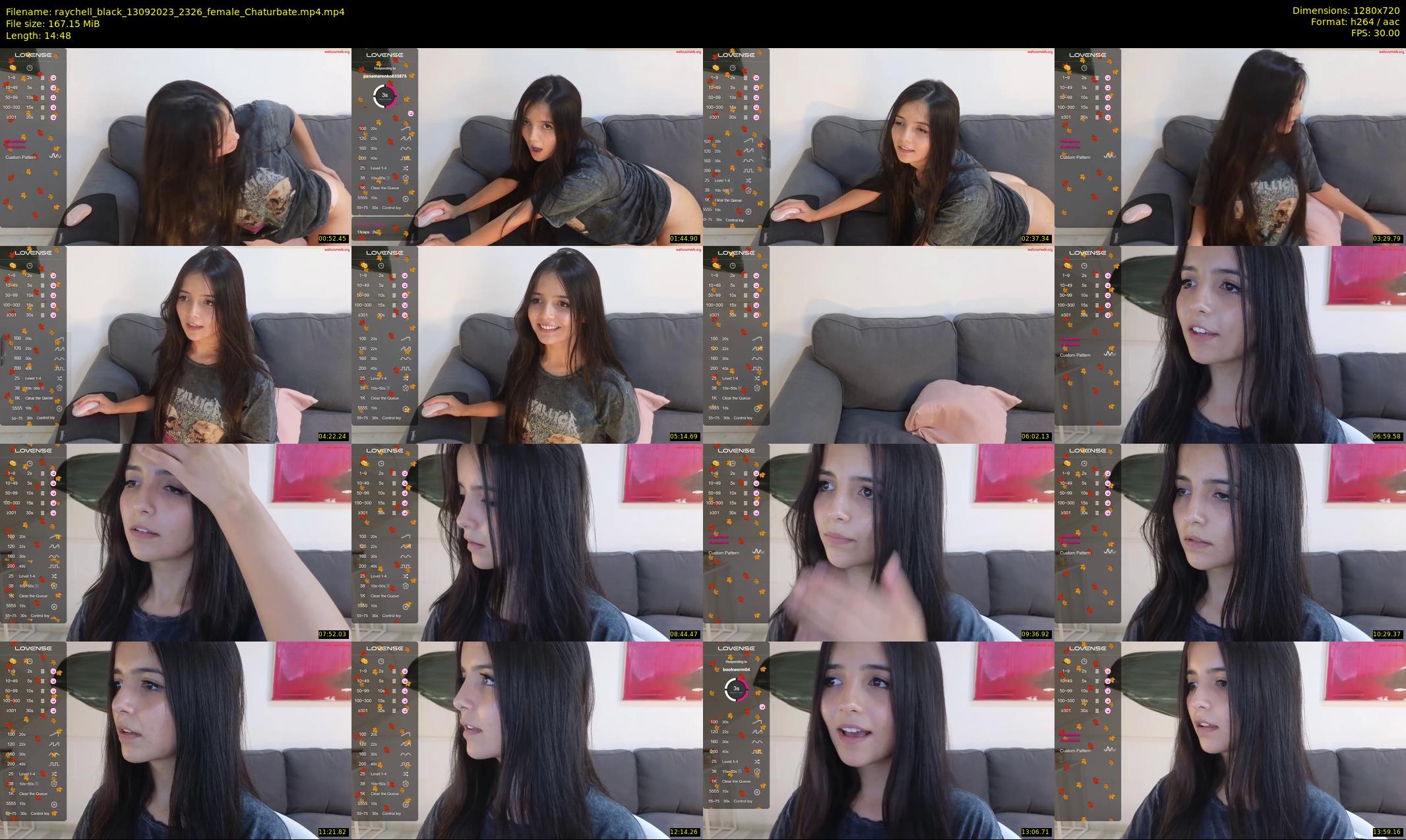 raychell_black — 15 minute Chaturbate female cam show recording, 720p, Sep 13, 2023