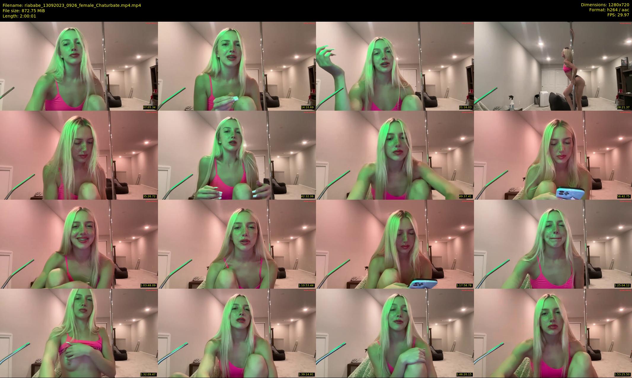 riababe — 121 minute Chaturbate female cam show recording, 720p, Sep 13, 2023