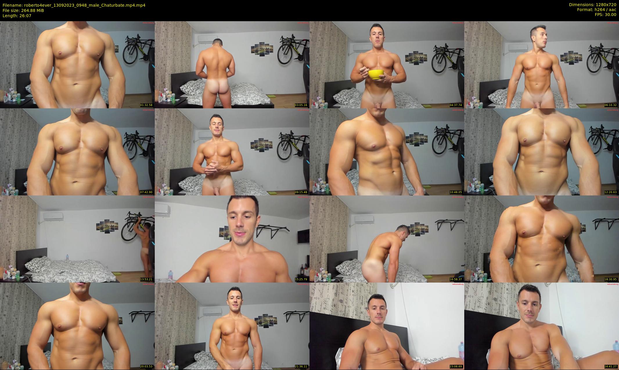 roberto4ever — 27 minute Chaturbate male cam show recording, 720p, Sep 13, 2023
