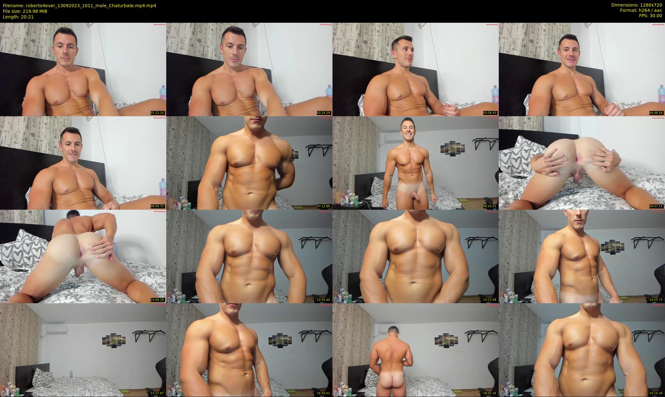 roberto4ever — 21 minute Chaturbate male cam show recording, 720p, Sep 13, 2023