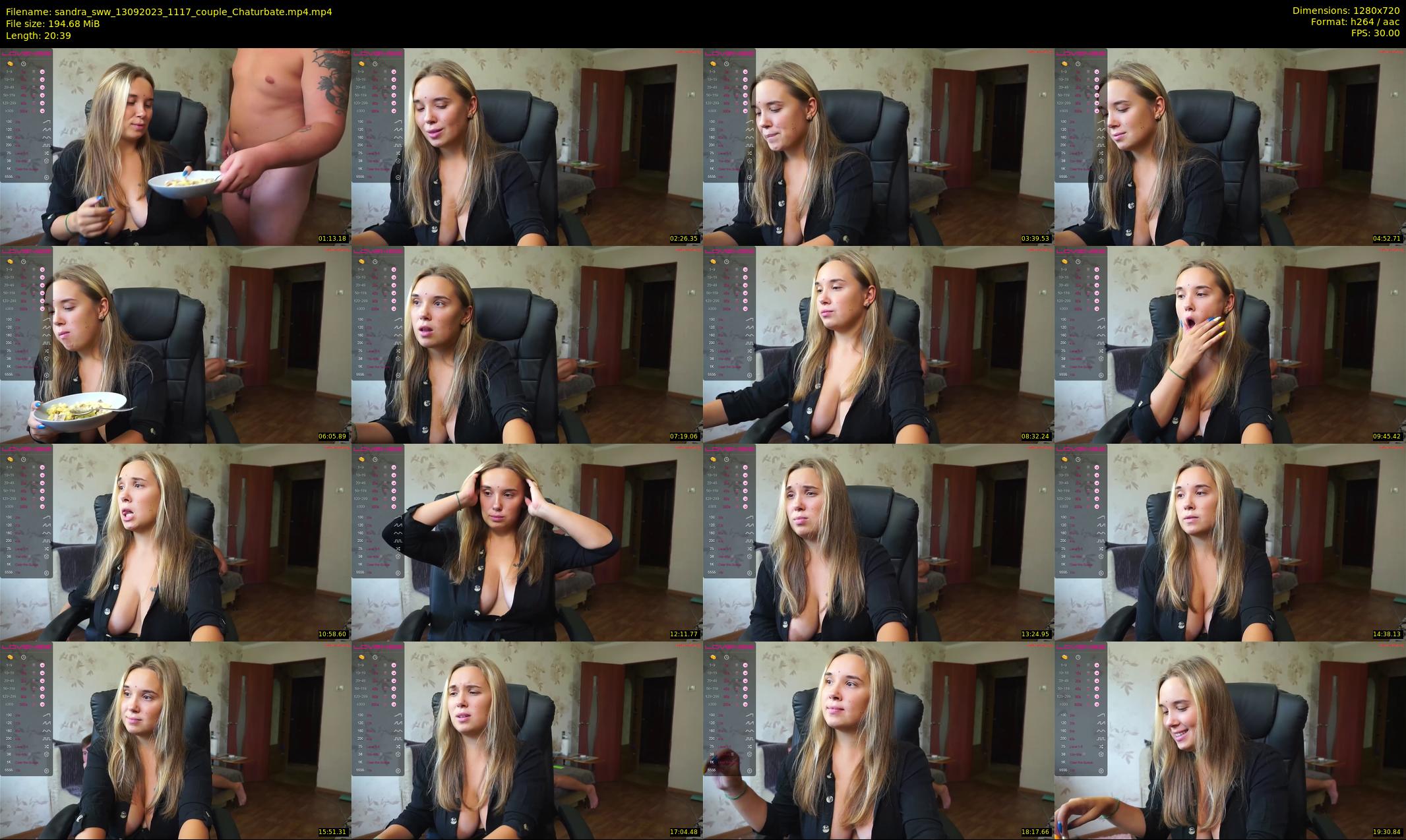 sandra_sww — 21 minute Chaturbate couple cam show recording, 720p, Sep 13, 2023