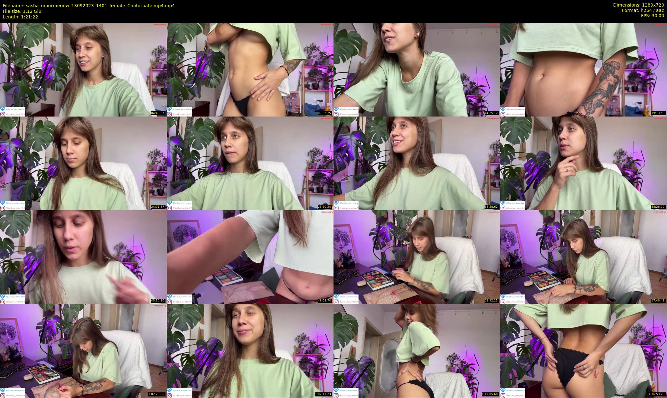 sasha_moormeoow — 82 minute Chaturbate female cam show recording, 720p, Sep 13, 2023