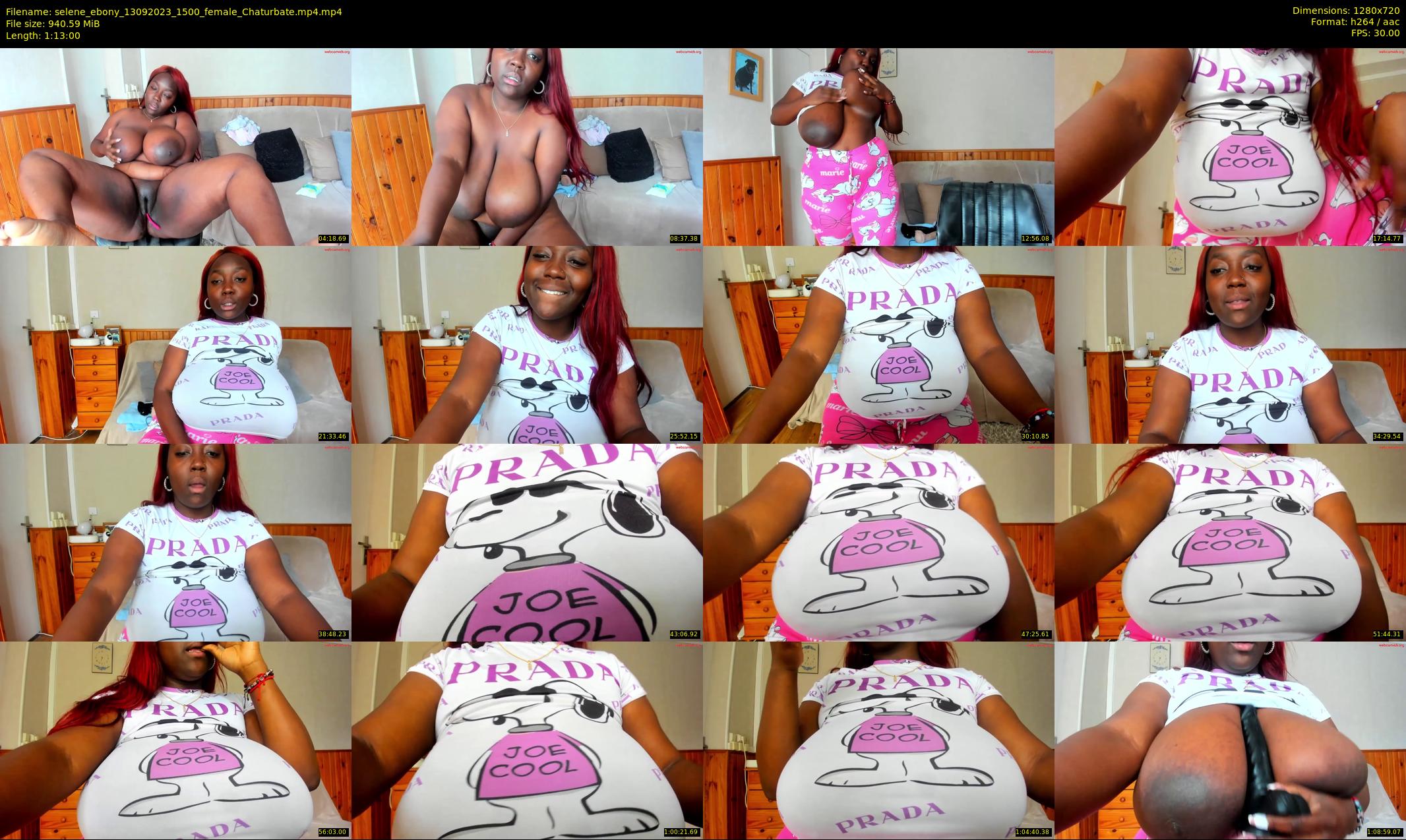 selene_ebony — 73 minute Chaturbate female cam show recording, 720p, Sep 13, 2023
